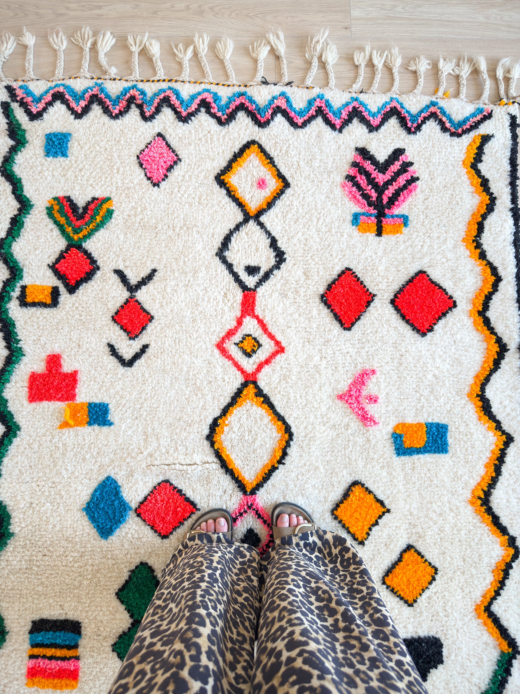 Tapis berbère coloré 140 x 270 cm - n°2584