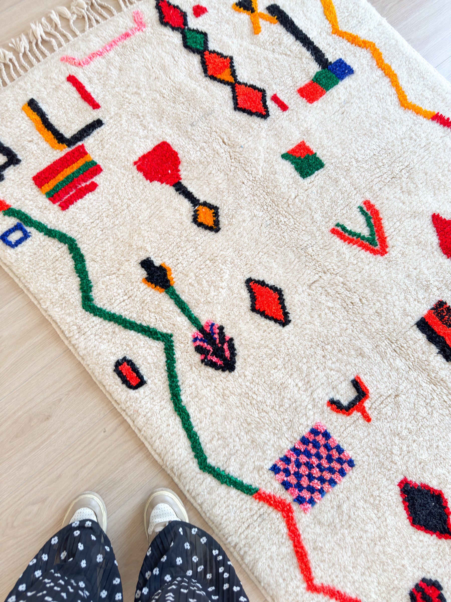Tapis berbère coloré 147 x 276 cm - n°2614