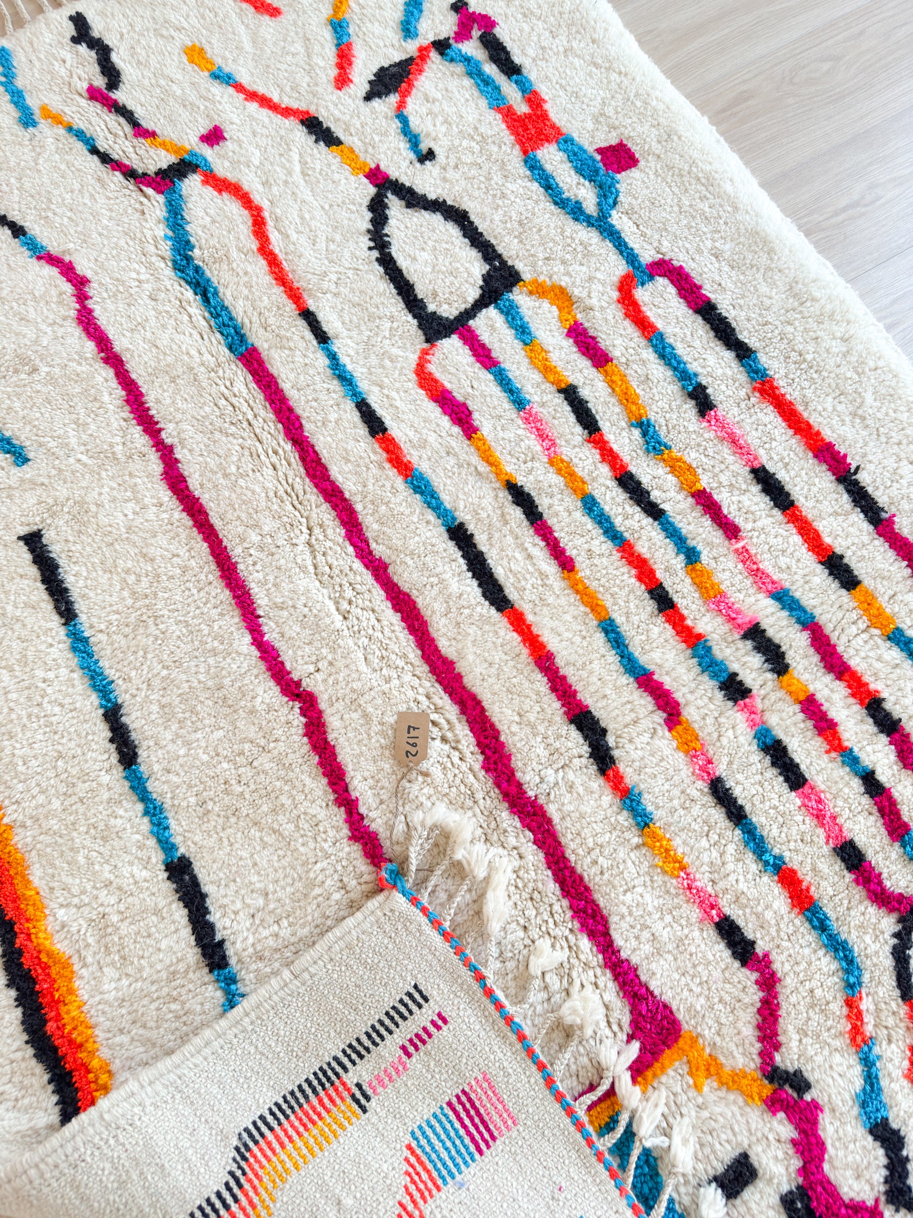 Tapis berbère coloré 150 x 229 cm - n°2617