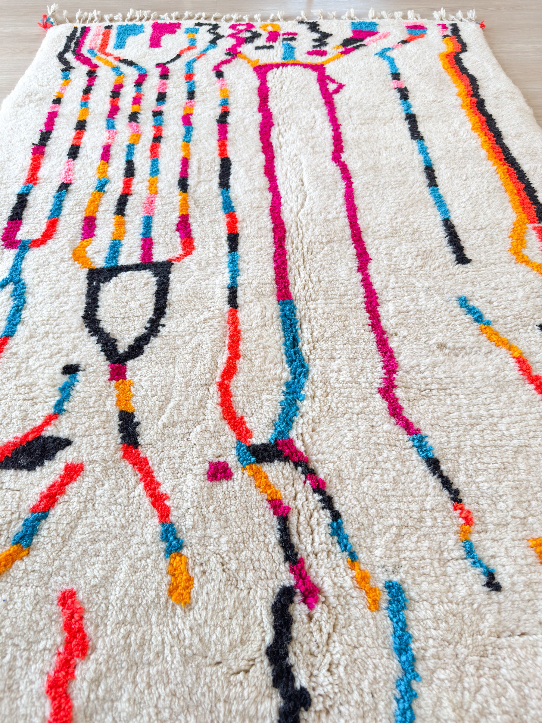 Tapis berbère coloré 150 x 229 cm - n°2617