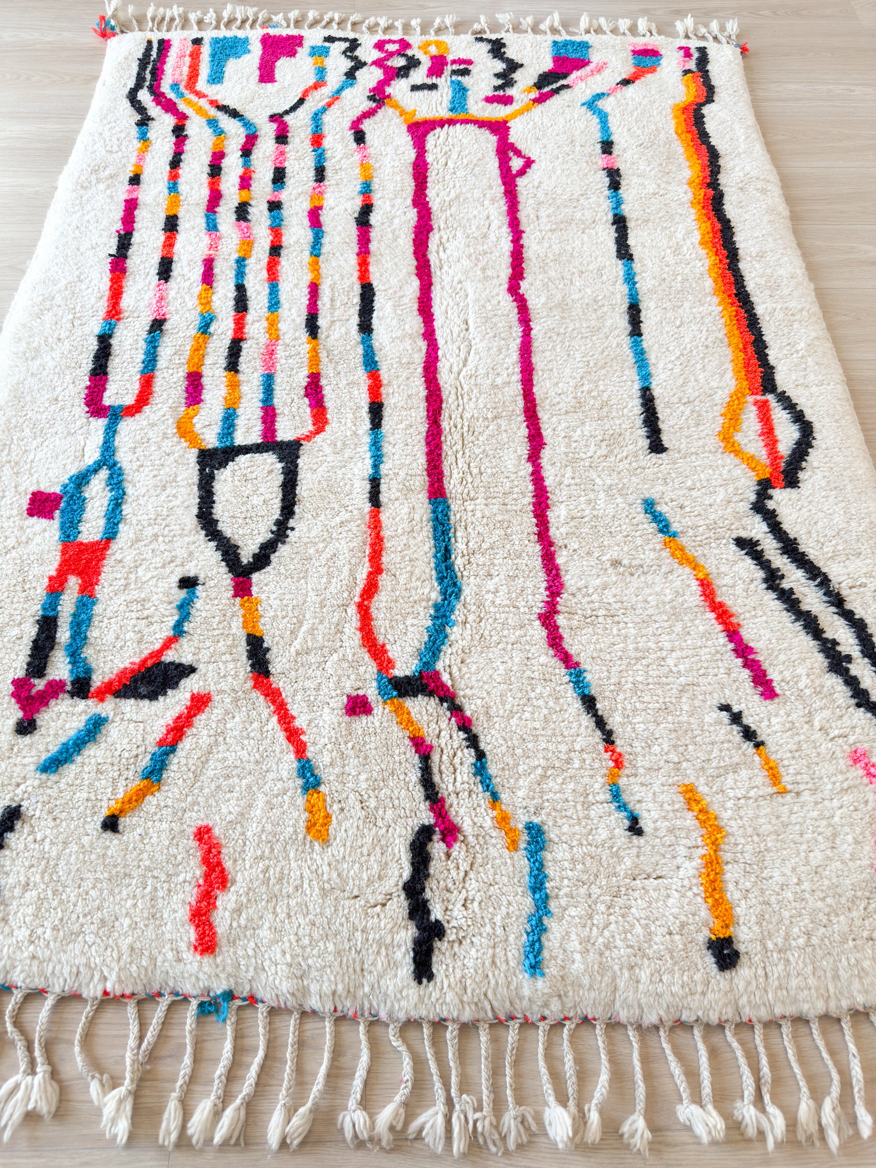 Tapis berbère coloré 150 x 229 cm - n°2617