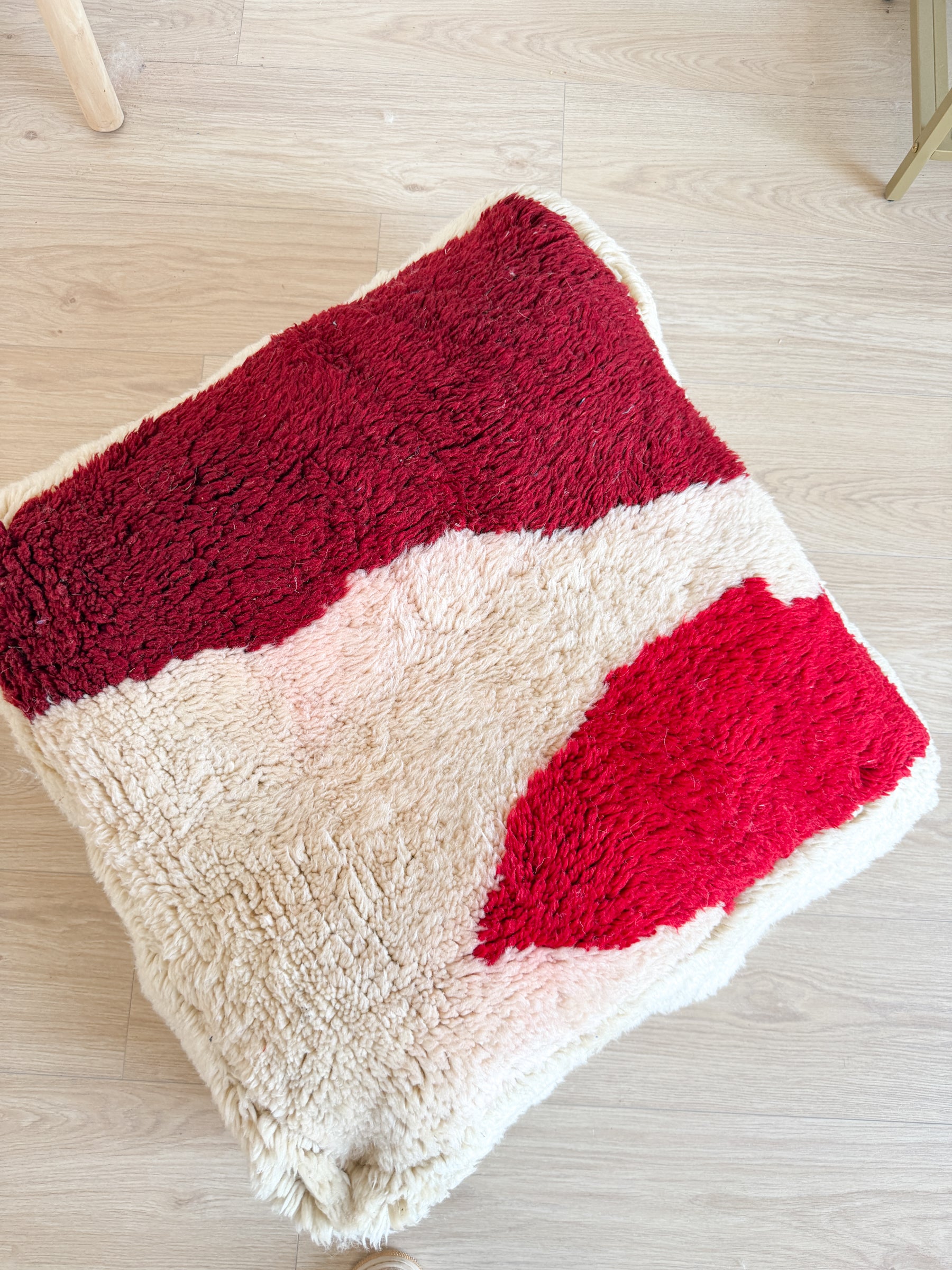 Pouf Marocain, pouf berbère coloré - 60 x 60 cm - n°116