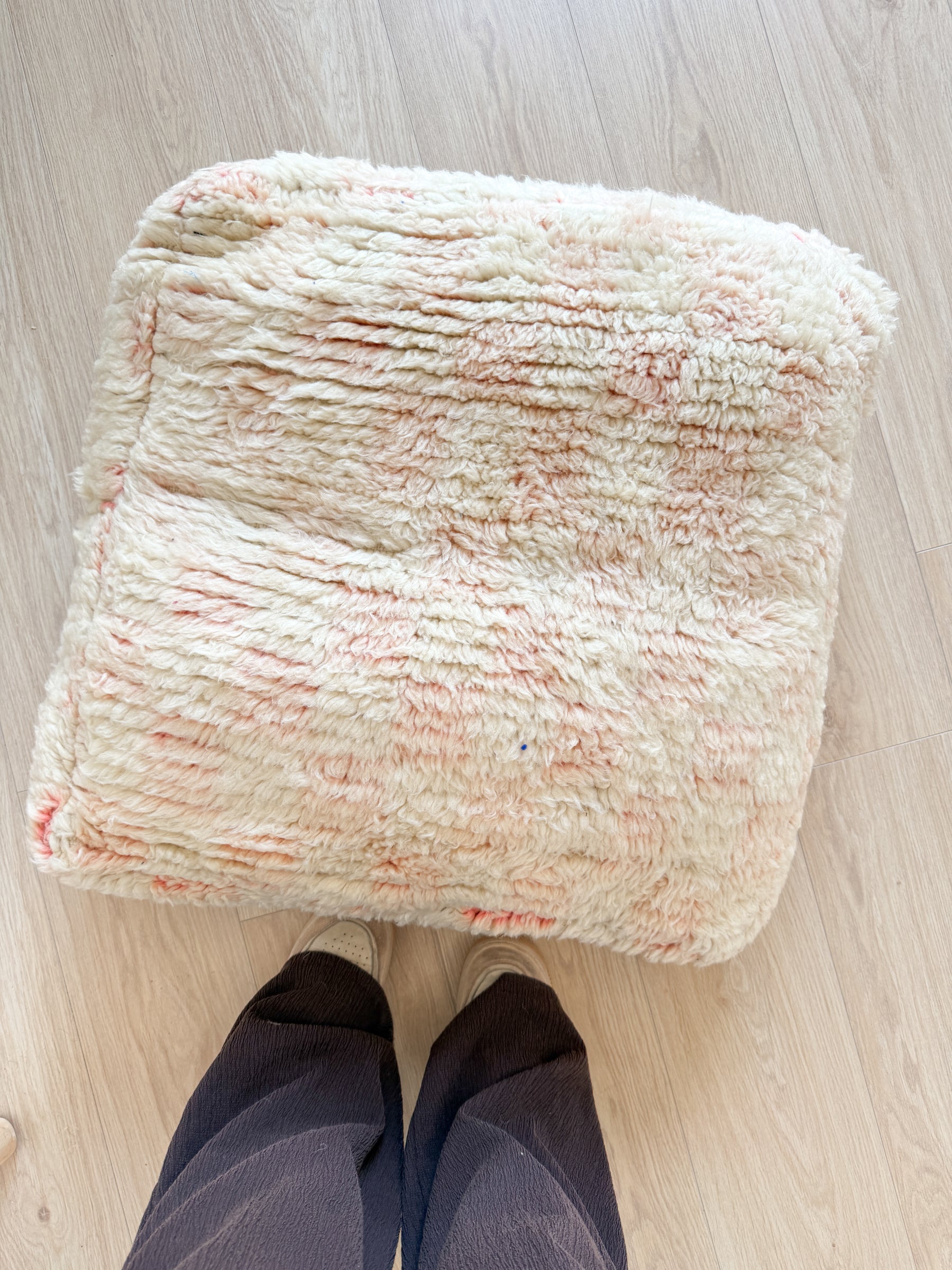 Pouf Marocain, pouf berbère coloré - 60 x 60 cm - n°121