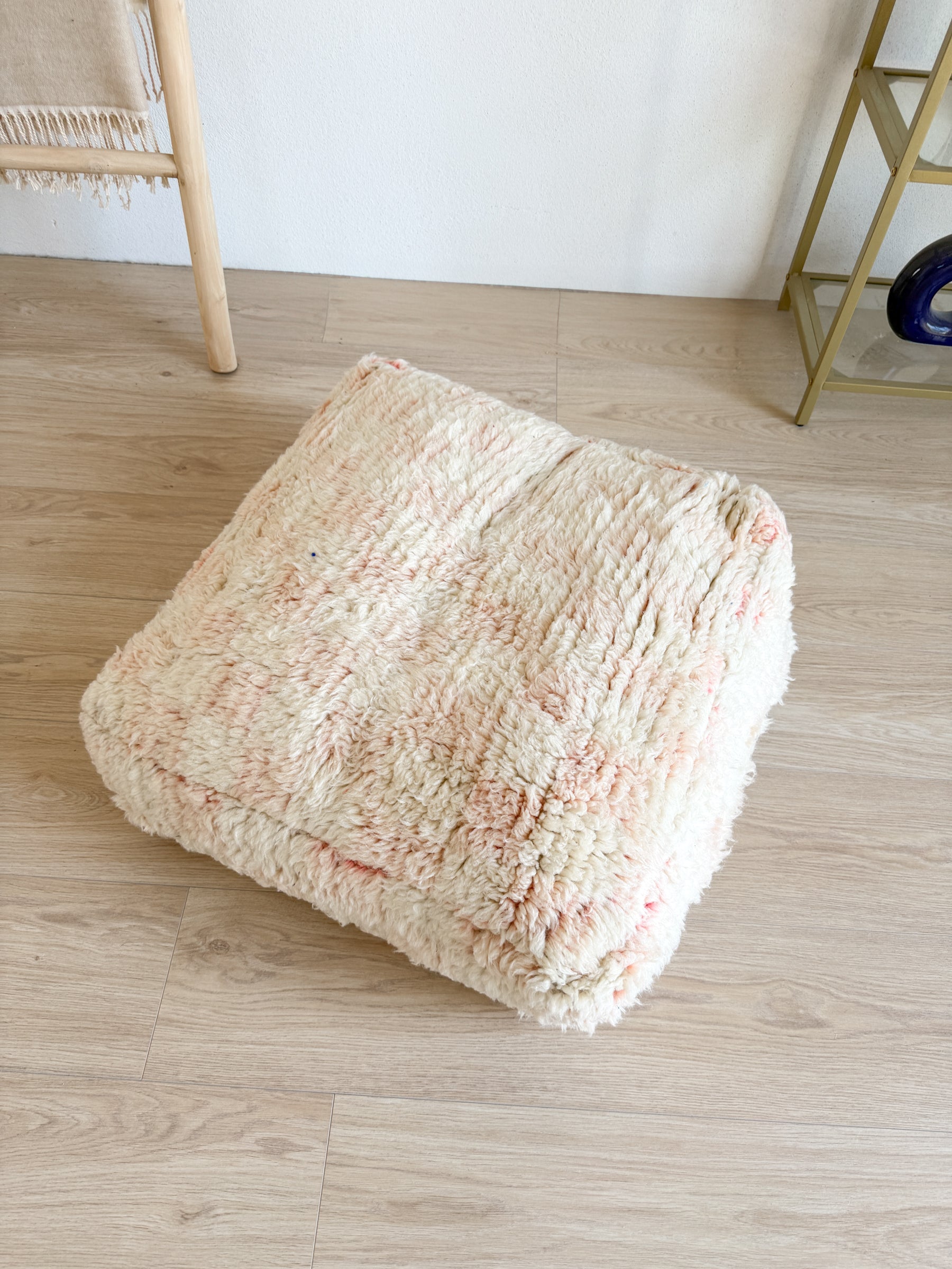 Pouf Marocain, pouf berbère coloré - 60 x 60 cm - n°121