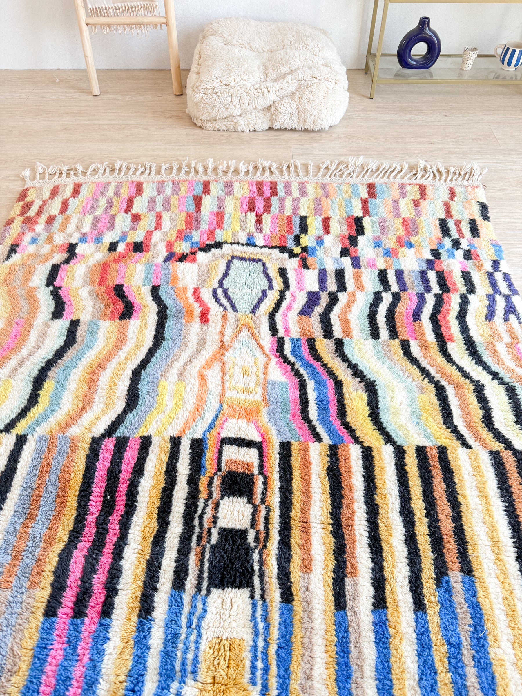 Tapis berbère coloré 171 x 256 cm - n°2637