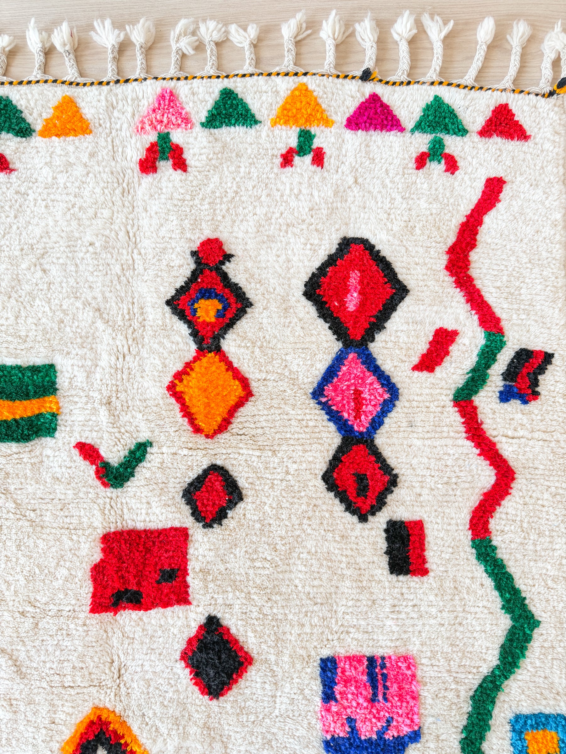 Tapis berbère coloré 150 x 268 cm - n°2652