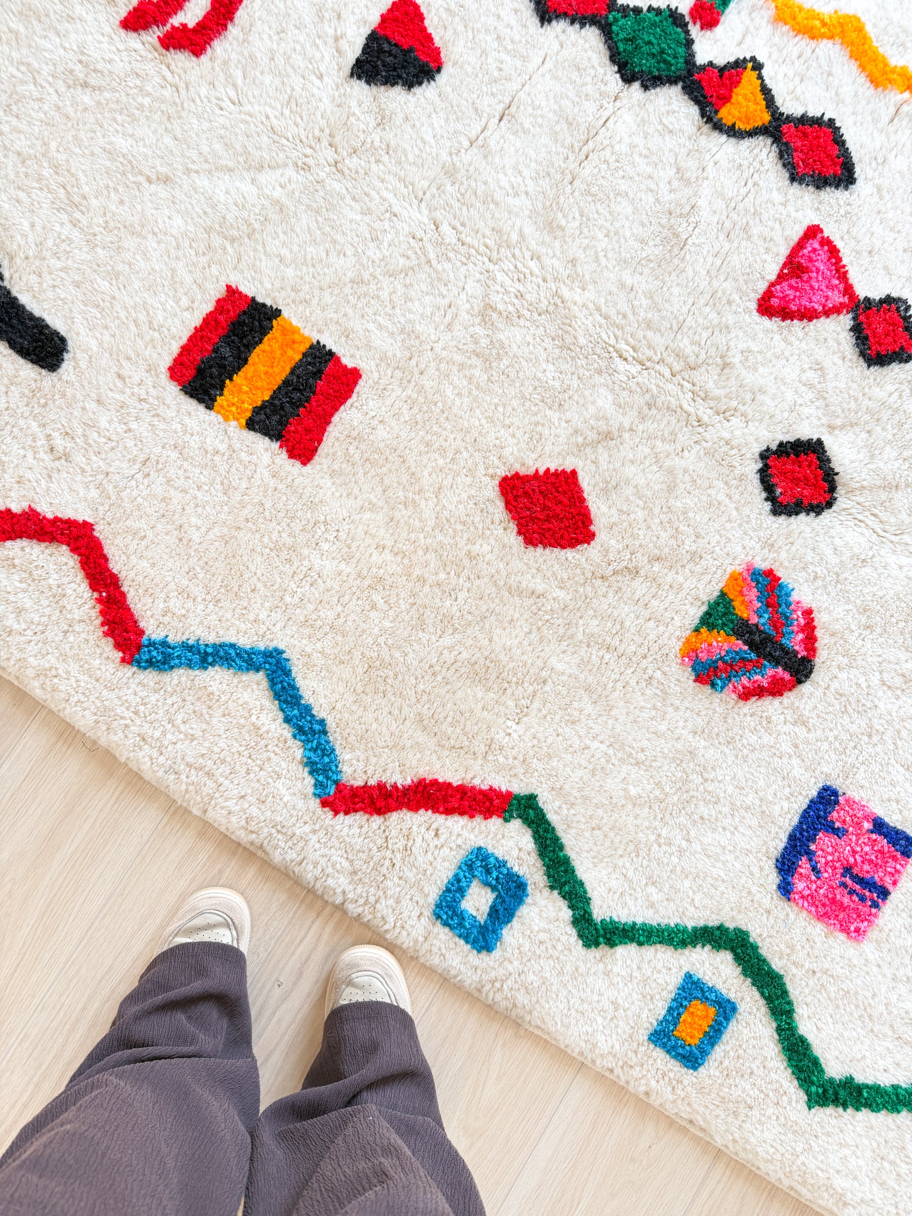 Tapis berbère coloré 150 x 268 cm - n°2652