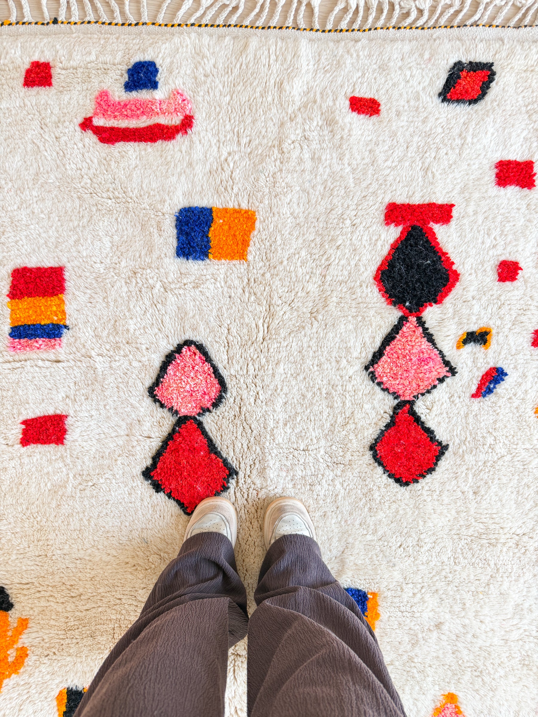 Tapis berbère coloré 150 x 257 cm - n°2650