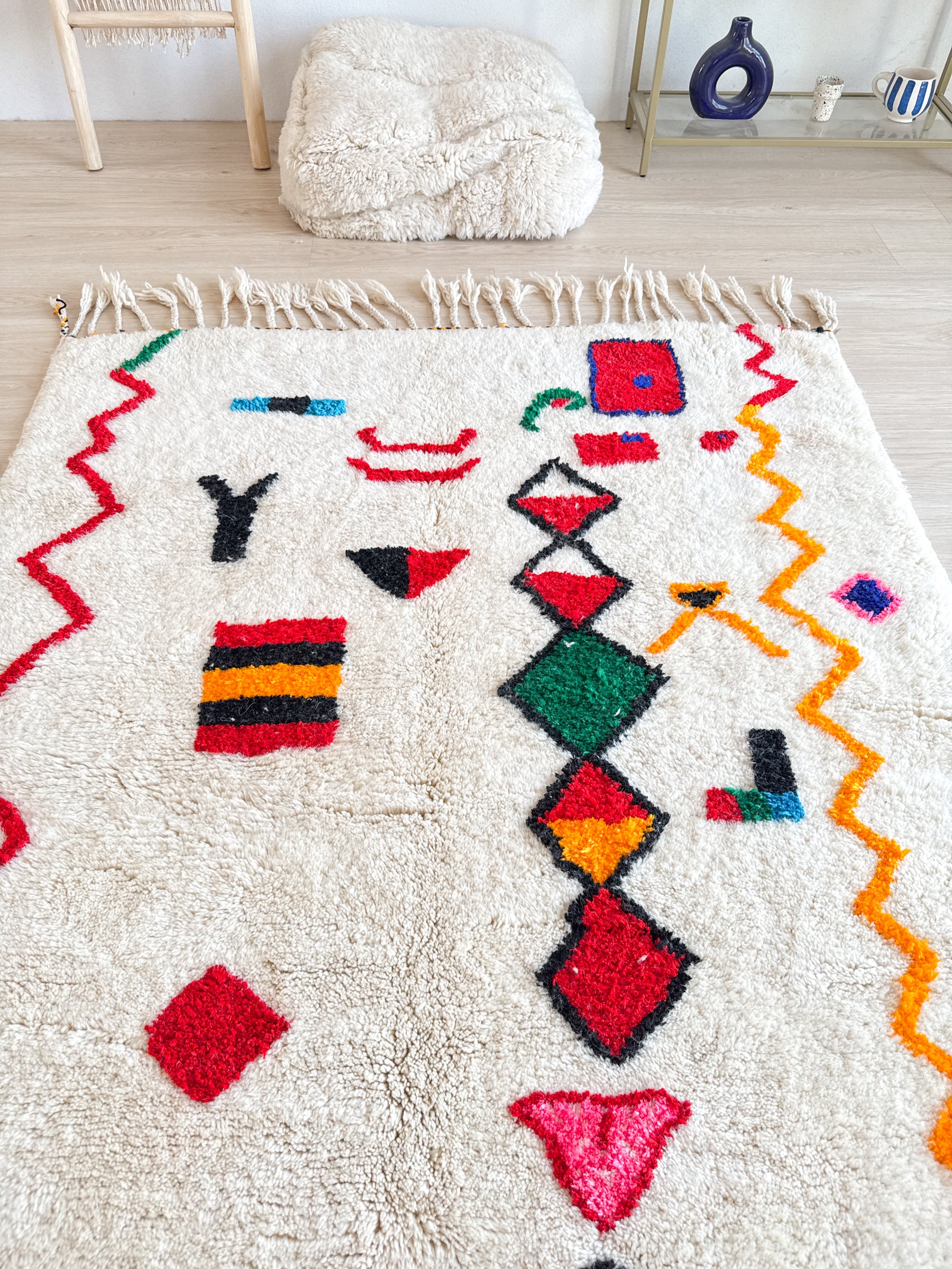Tapis berbère coloré 148 x 292 cm - n°2631