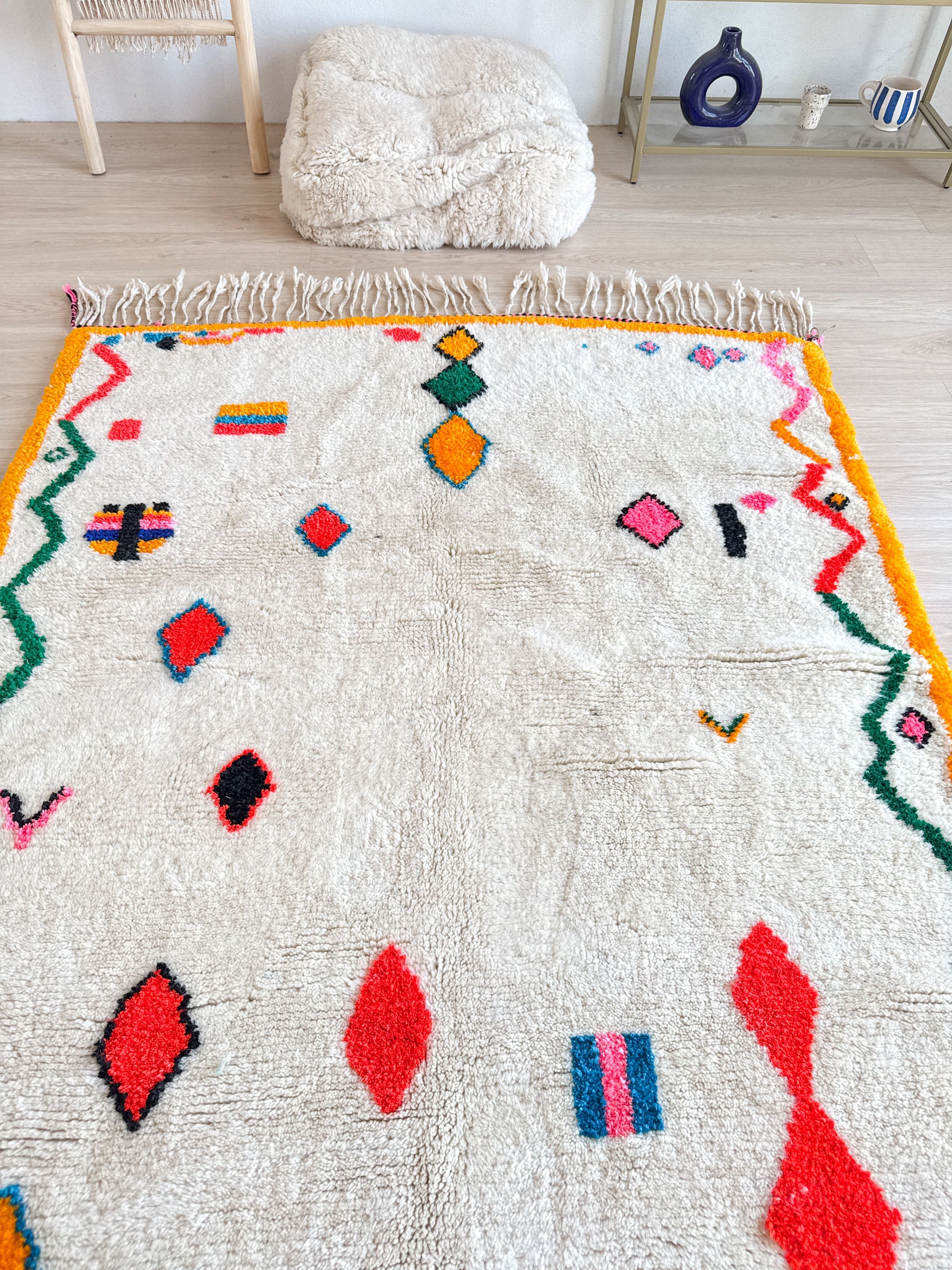 Tapis berbère coloré 151 x 295 cm - n°2646
