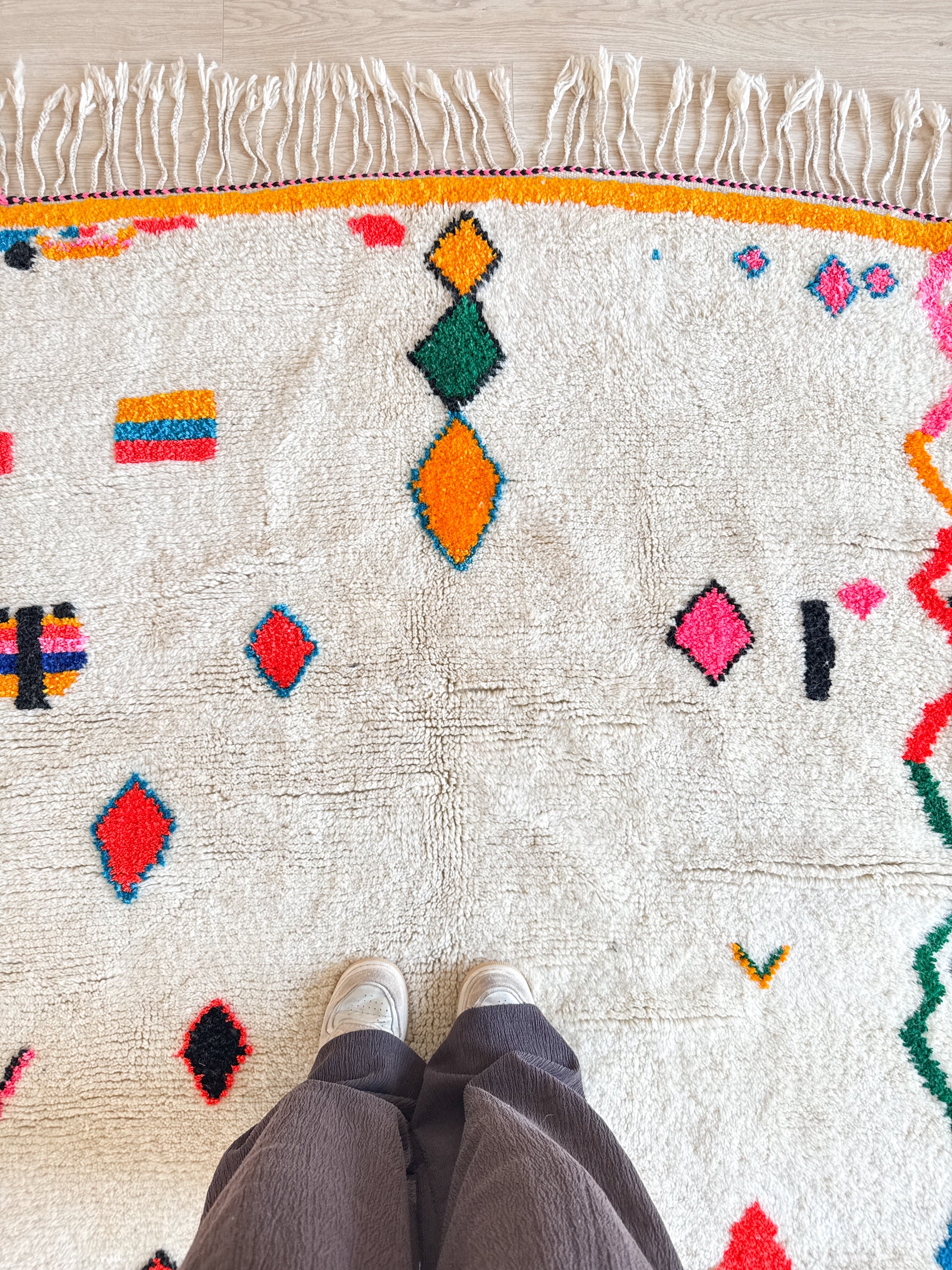 Tapis berbère coloré 151 x 295 cm - n°2646