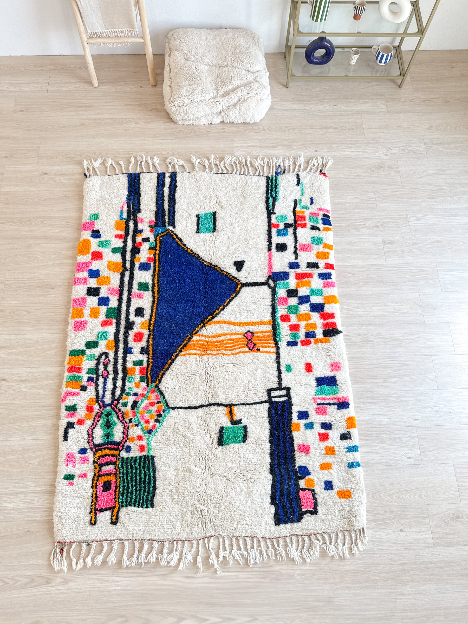 Tapis berbère coloré 156 x 235 cm - n°2651