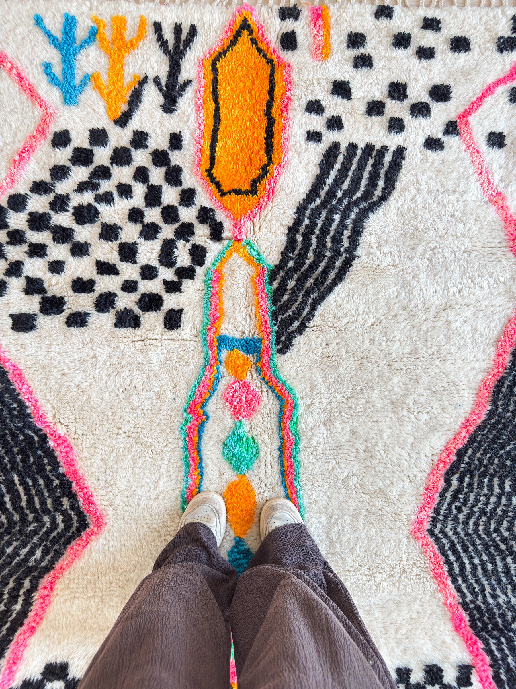 Tapis berbère coloré 147 x 287 cm - n°2640