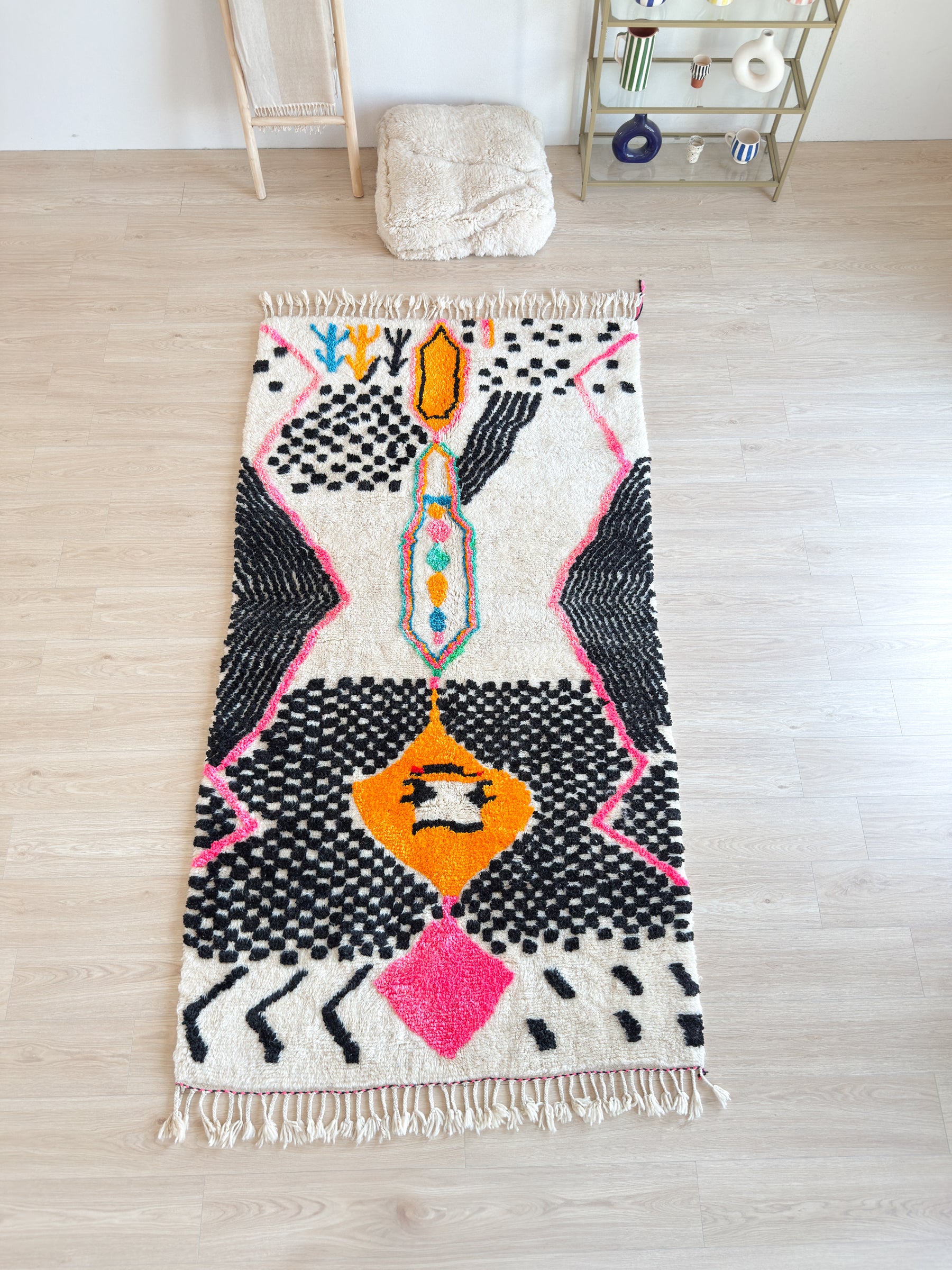 Tapis berbère coloré 147 x 287 cm - n°2640