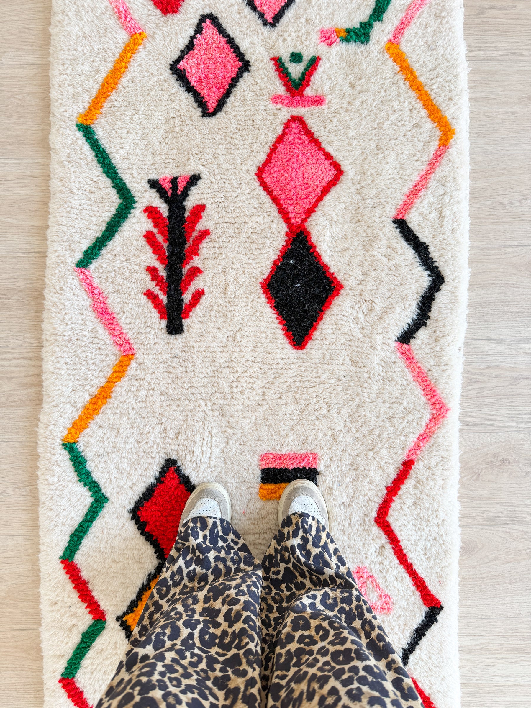 Bunter Berber-Flurläufer 84 x 251 cm - Nr. 2374