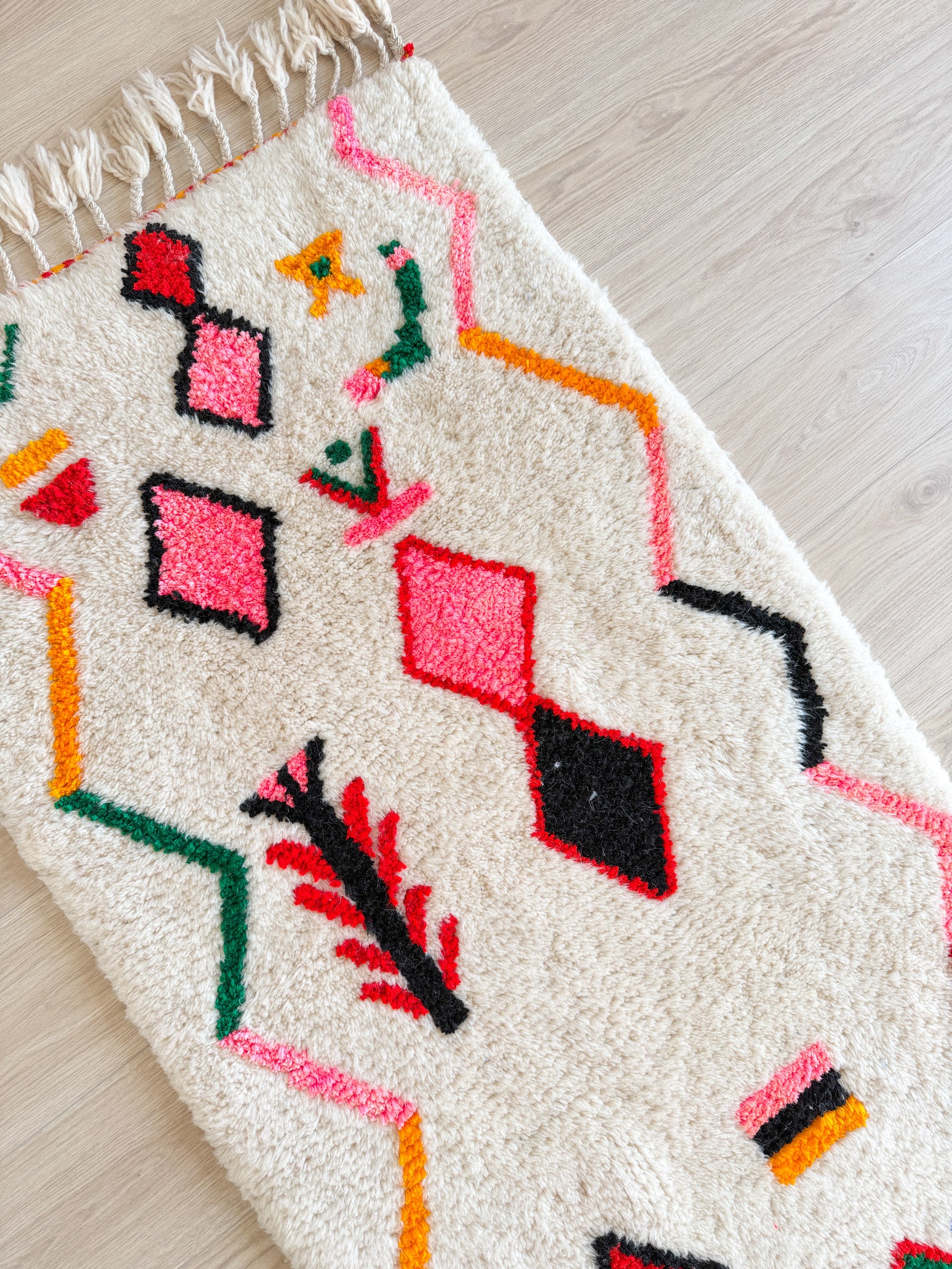 Bunter Berber-Flurläufer 84 x 251 cm - Nr. 2374