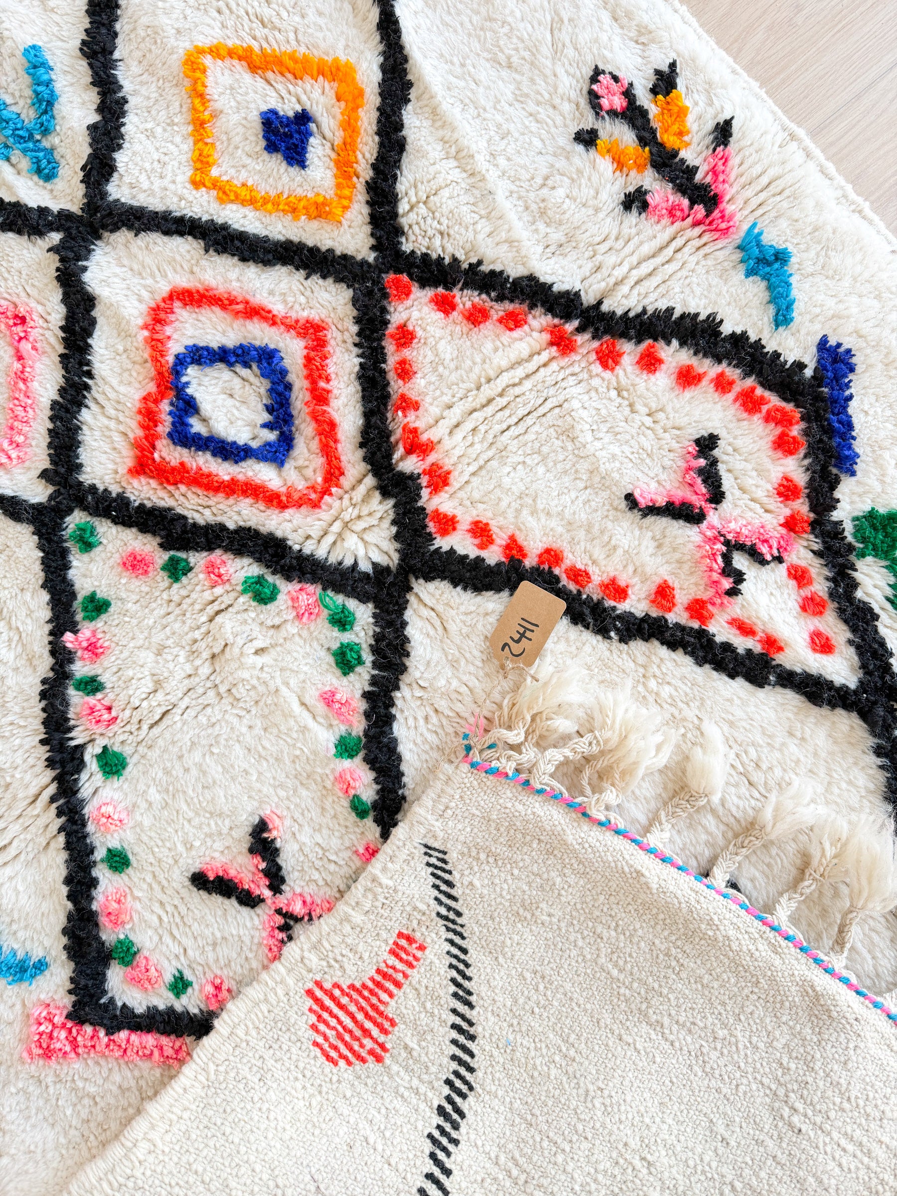 Tapis berbère coloré 103 x 178 cm - n°2411