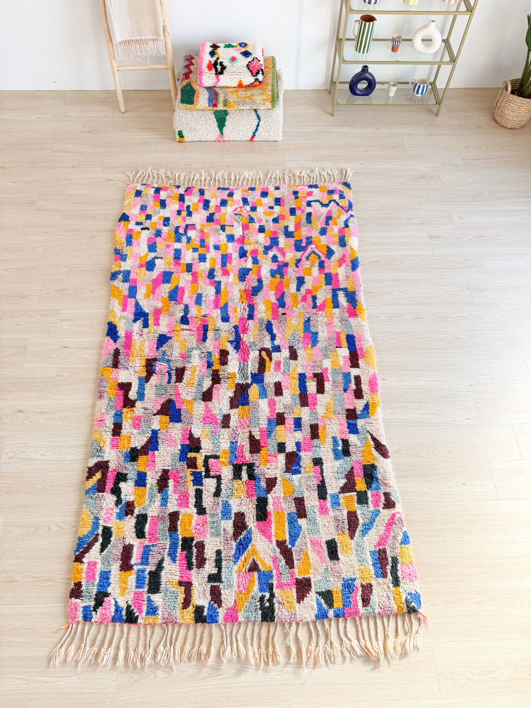 Colorful Berber rug 149 x 286 cm - No. 2354