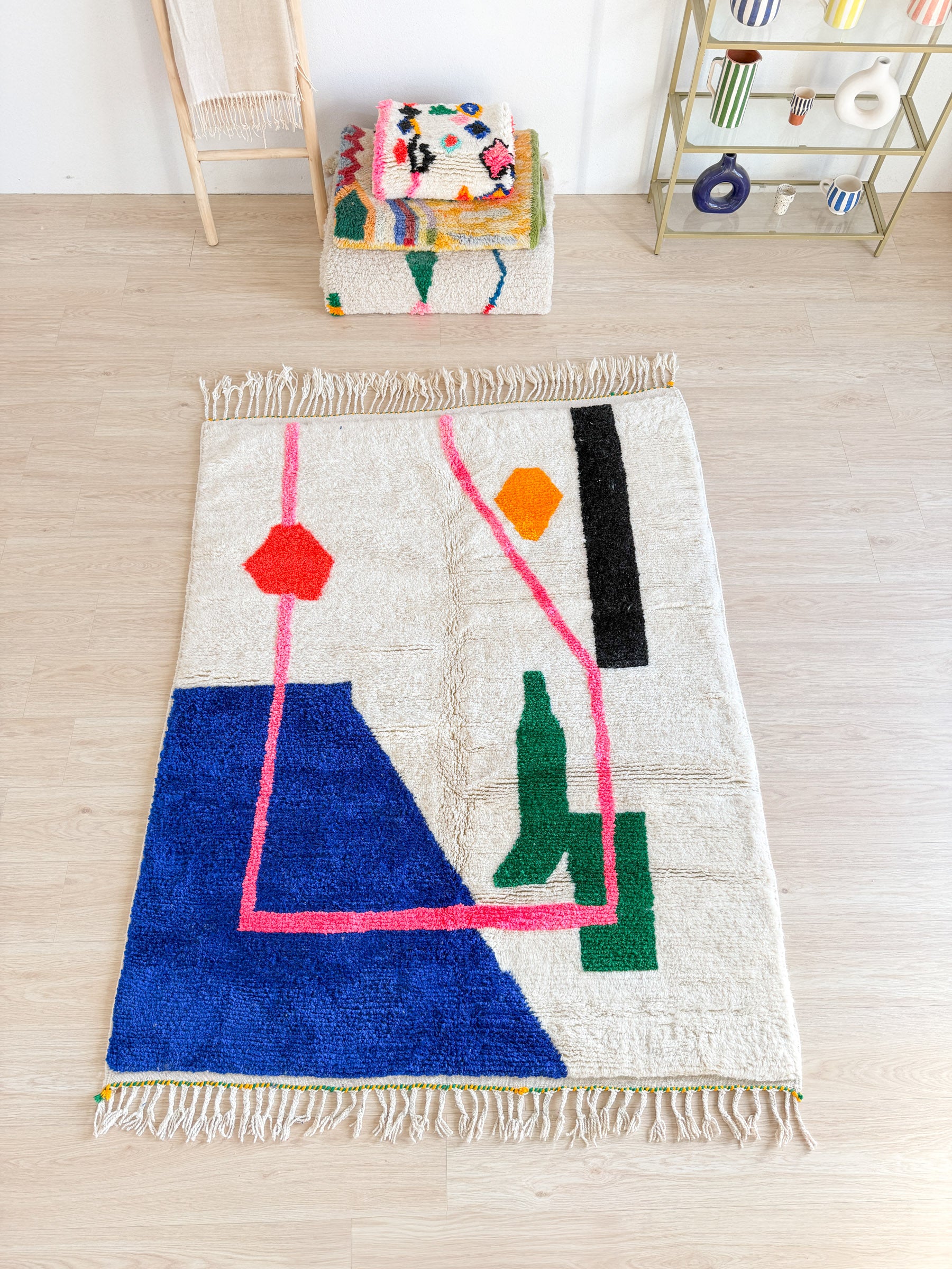 Tapis berbère coloré 157 x 221 cm - n°2426