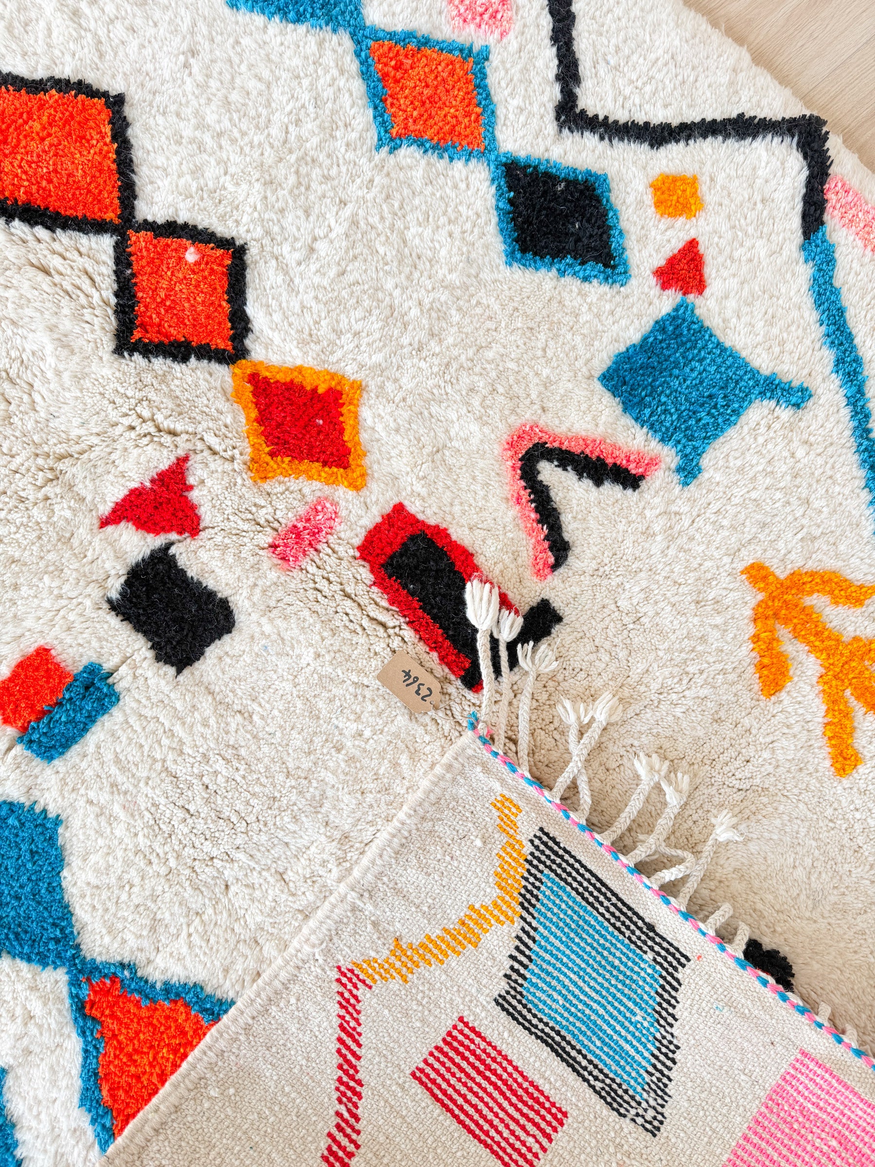 Tapis berbère coloré 154 x 225 cm - n°2364