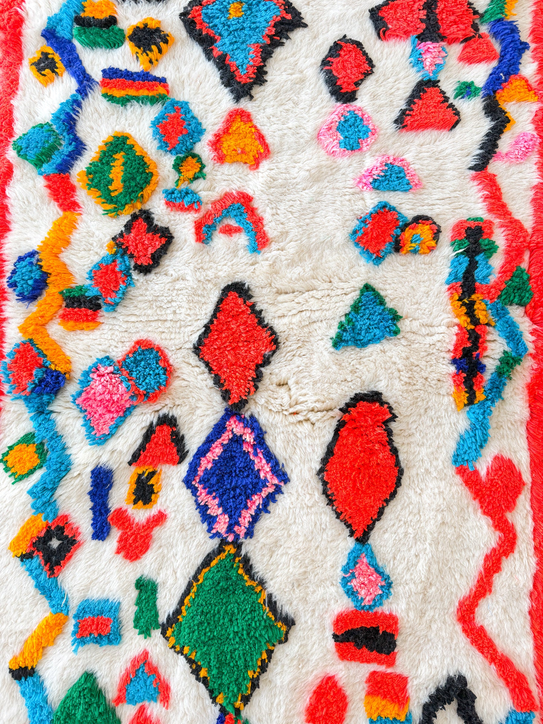 Tapis berbère coloré 95 x 180 cm - n°2427