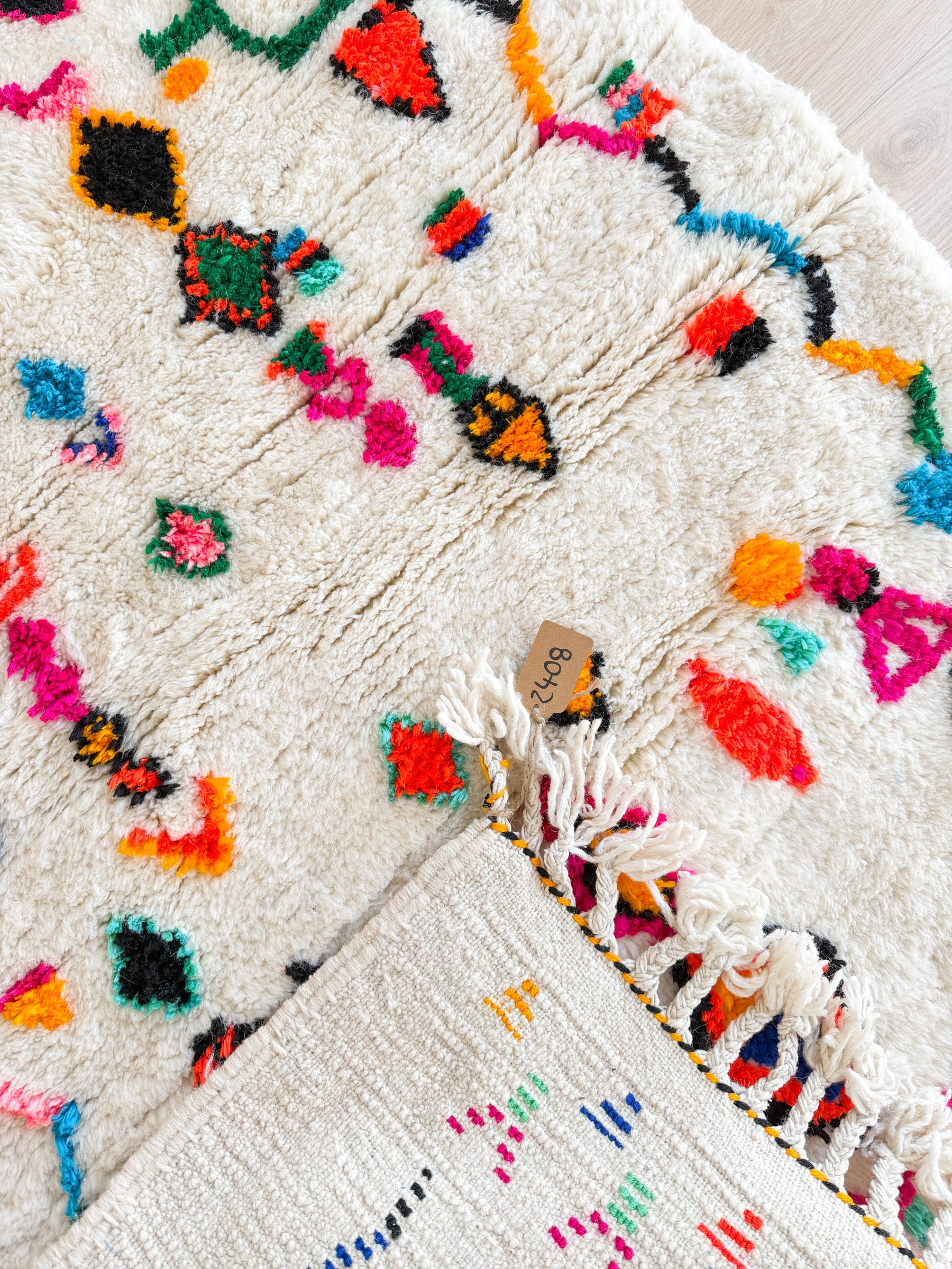 Tapis berbère coloré 109 x 169 cm - n°2408