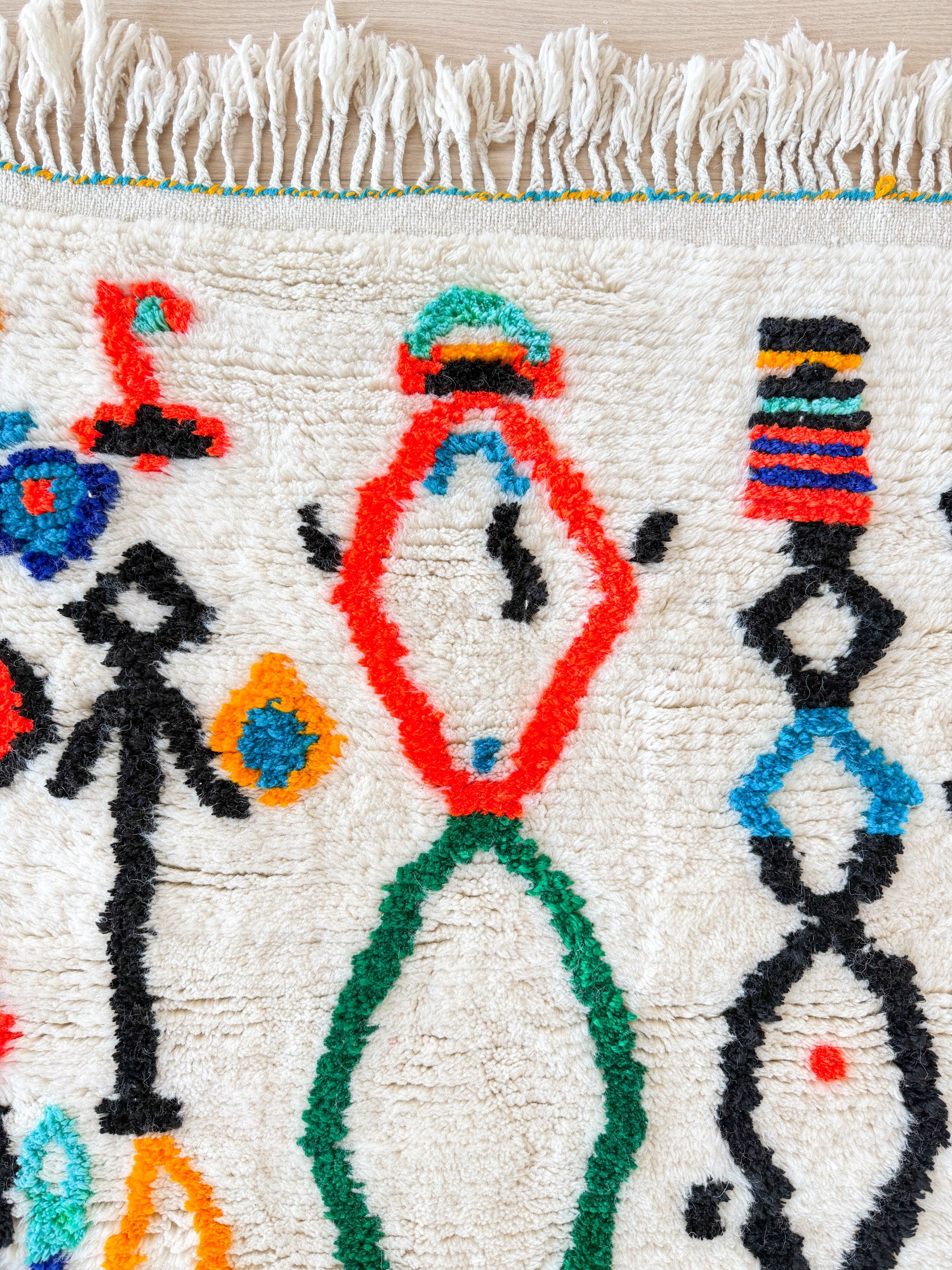 Tapis berbère coloré 102 x 169 cm - n°2406