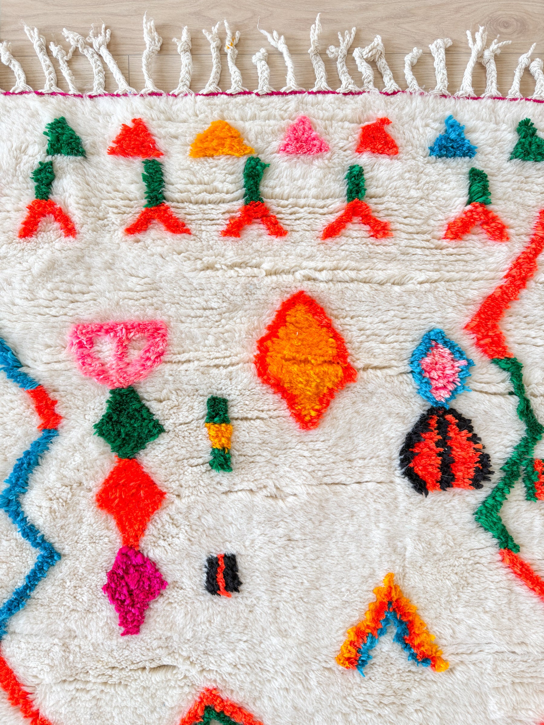 Tapis berbère coloré 96 x 169 cm - n°2439