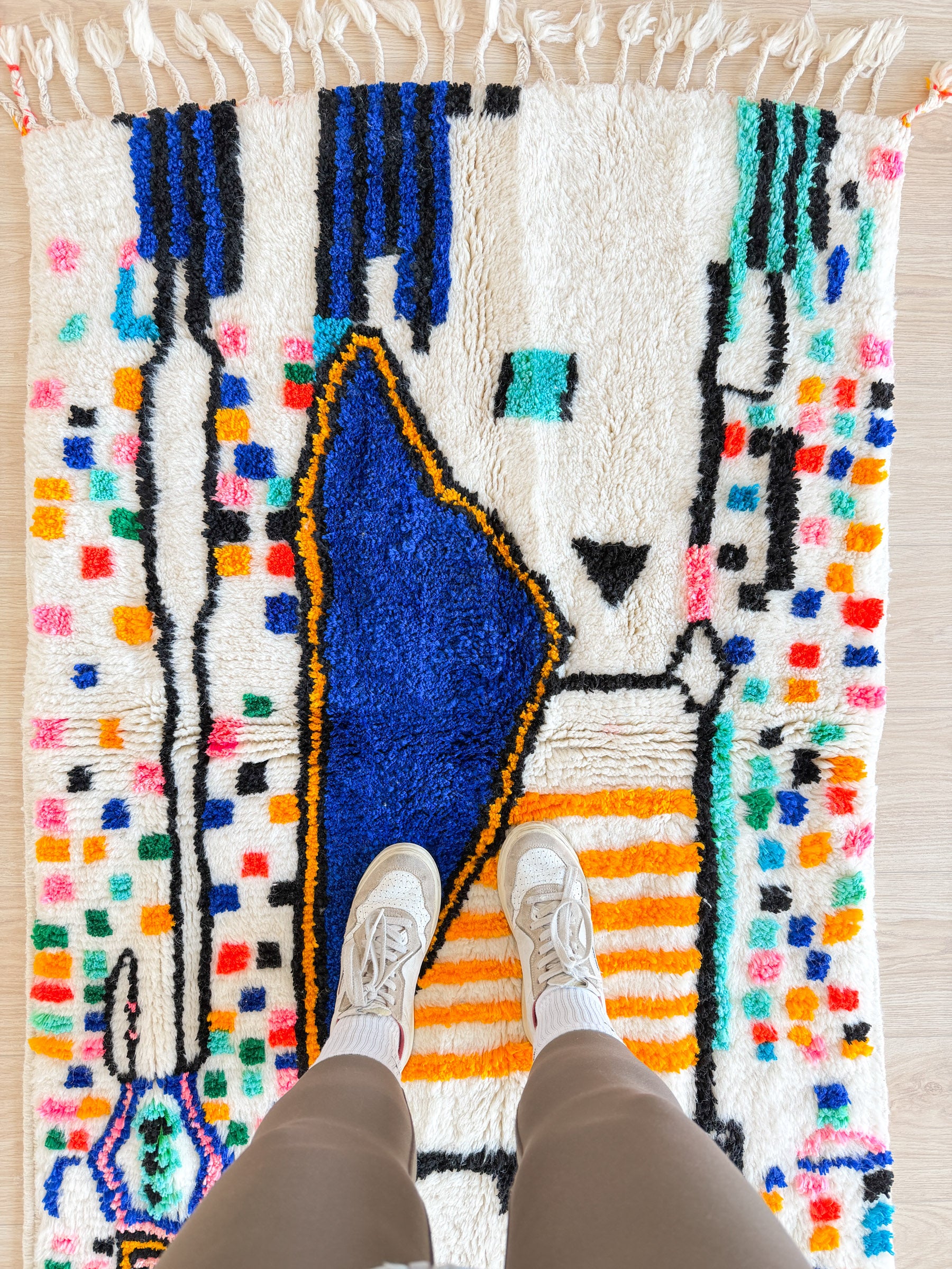 Tapis berbère coloré 99 x 171 cm - n°2403