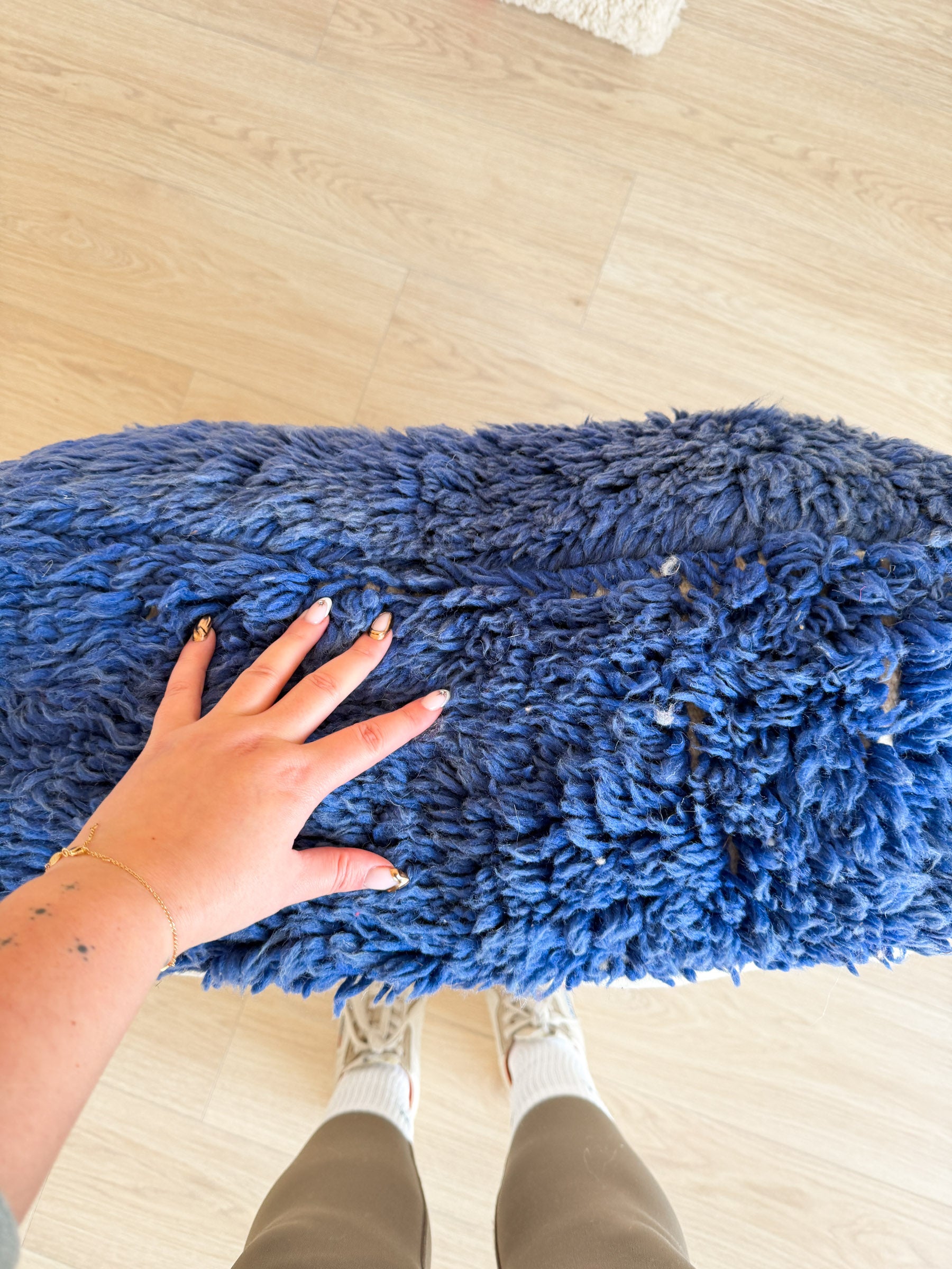 Pouf Marocain, pouf berbère coloré - 60 x 60 cm - n°88