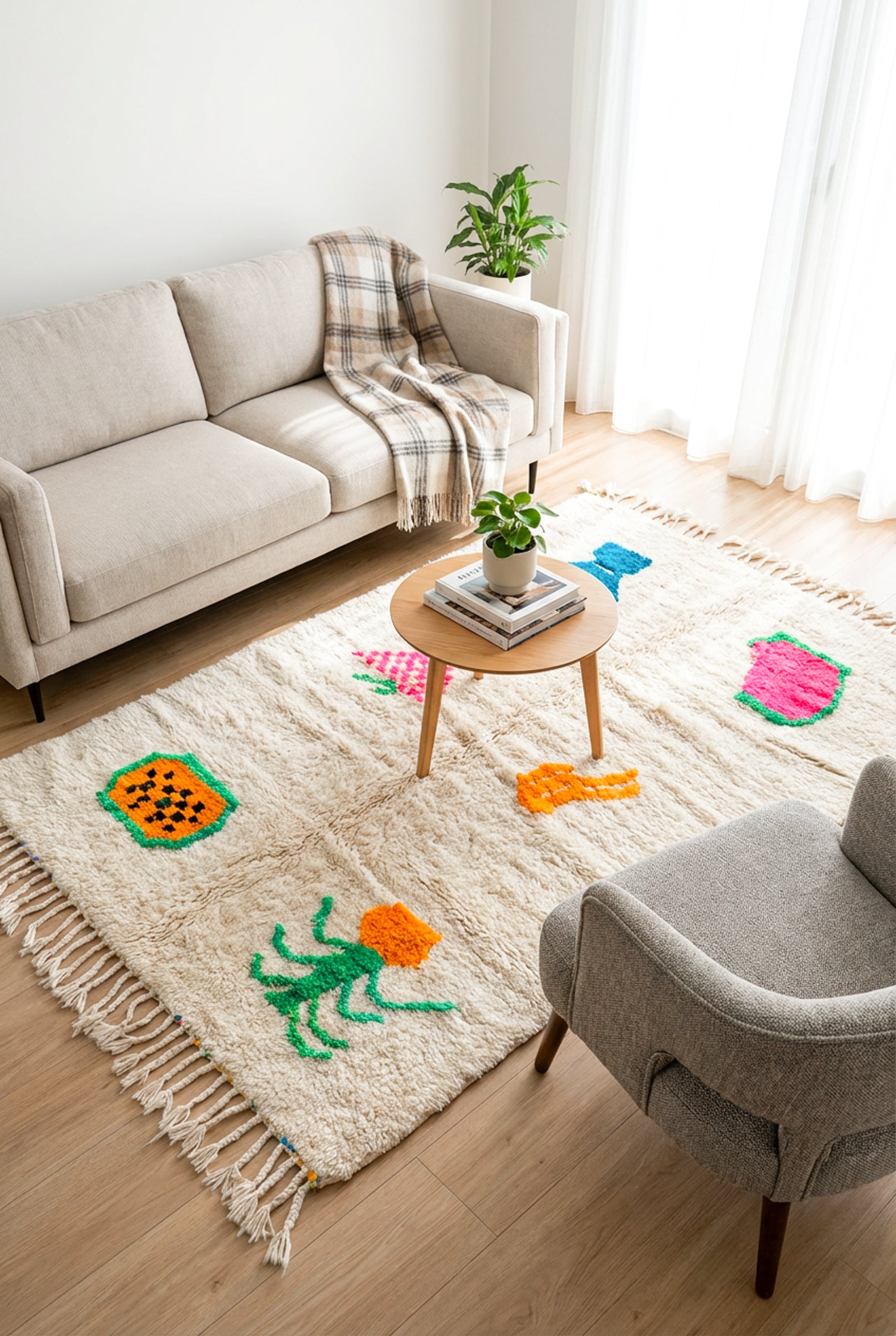 Colorful Berber rug 149 x 287 cm - no. 2337