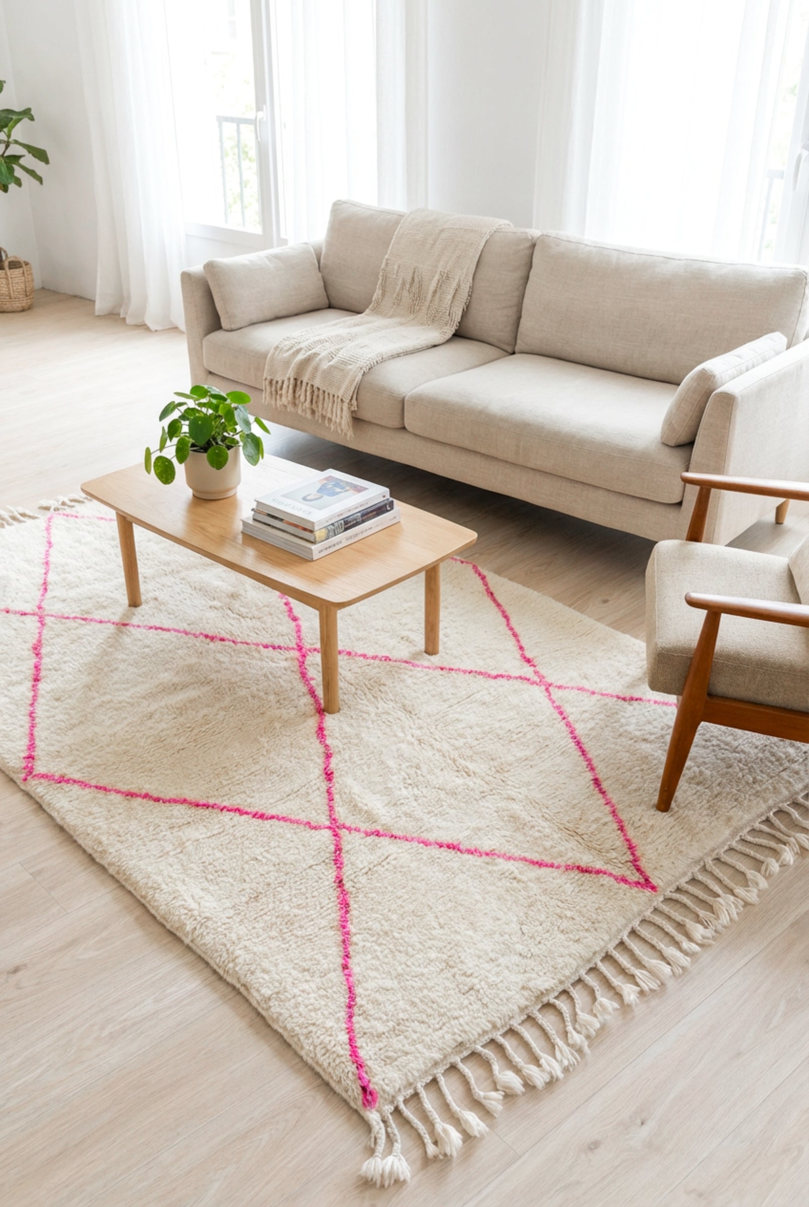 Colorful Berber rug 149 x 263 cm - n°2311