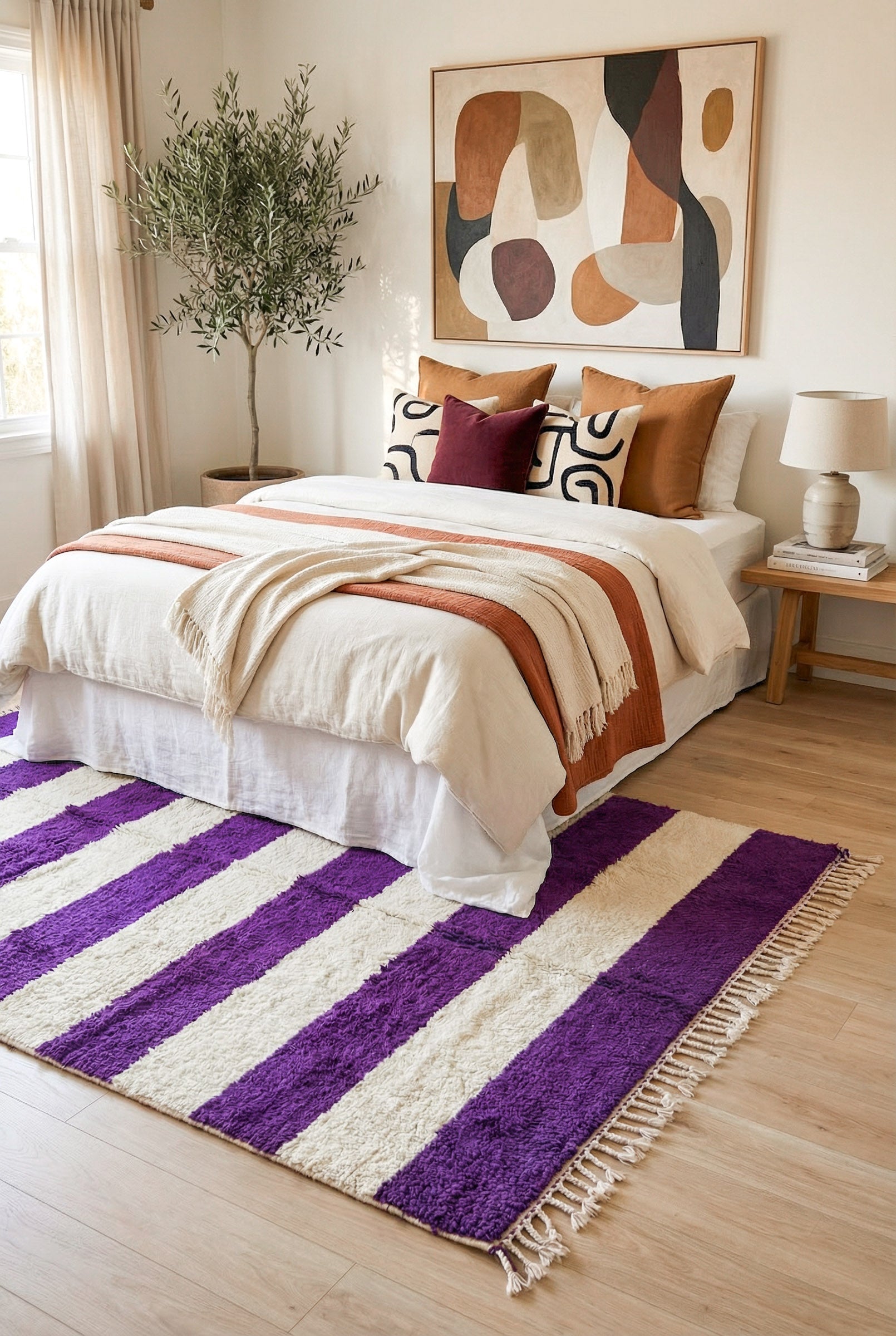 Tapis berbère coloré 143 x 260 cm - n°1324