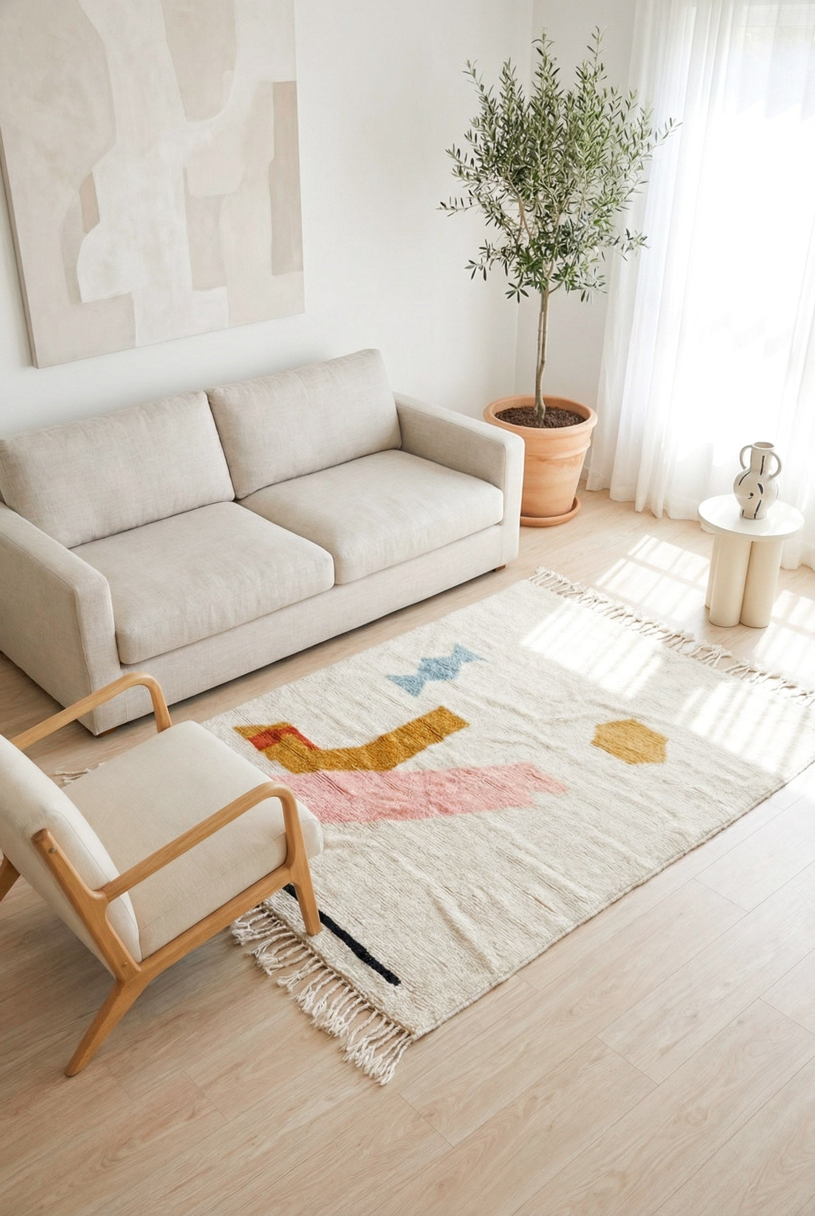 Colorful Berber rug 147 x 217 cm - No. 2407