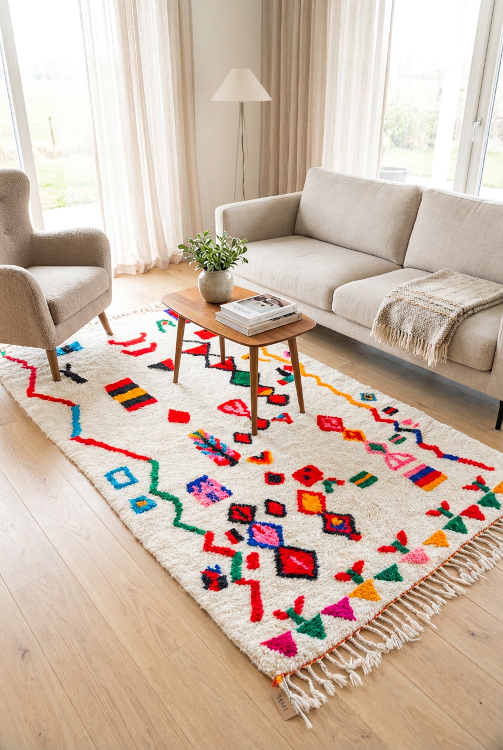 Colorful Berber rug 149 x 281 cm - n°2201