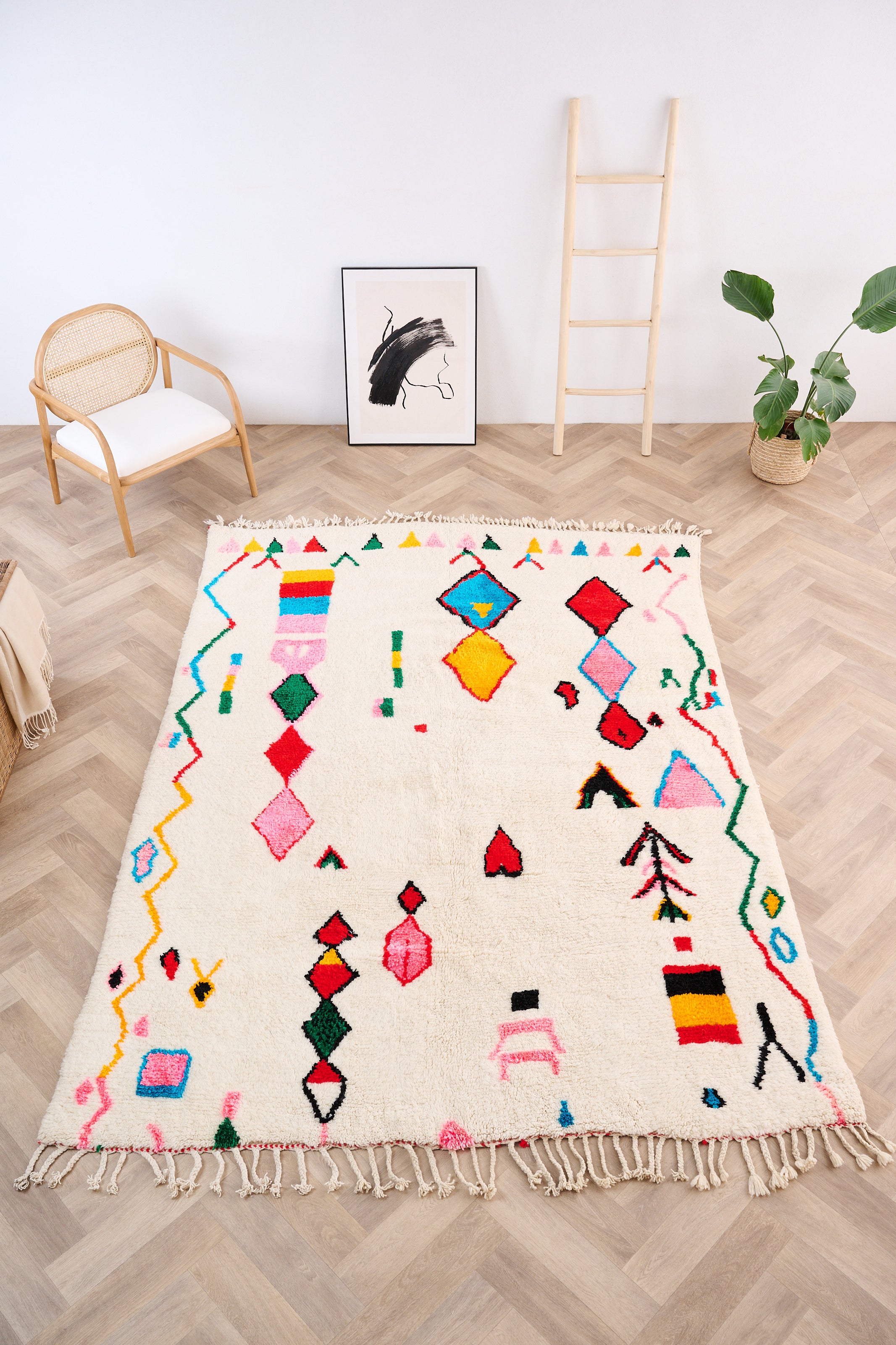 Tapis berbère coloré 198 x 292 cm - n°1501