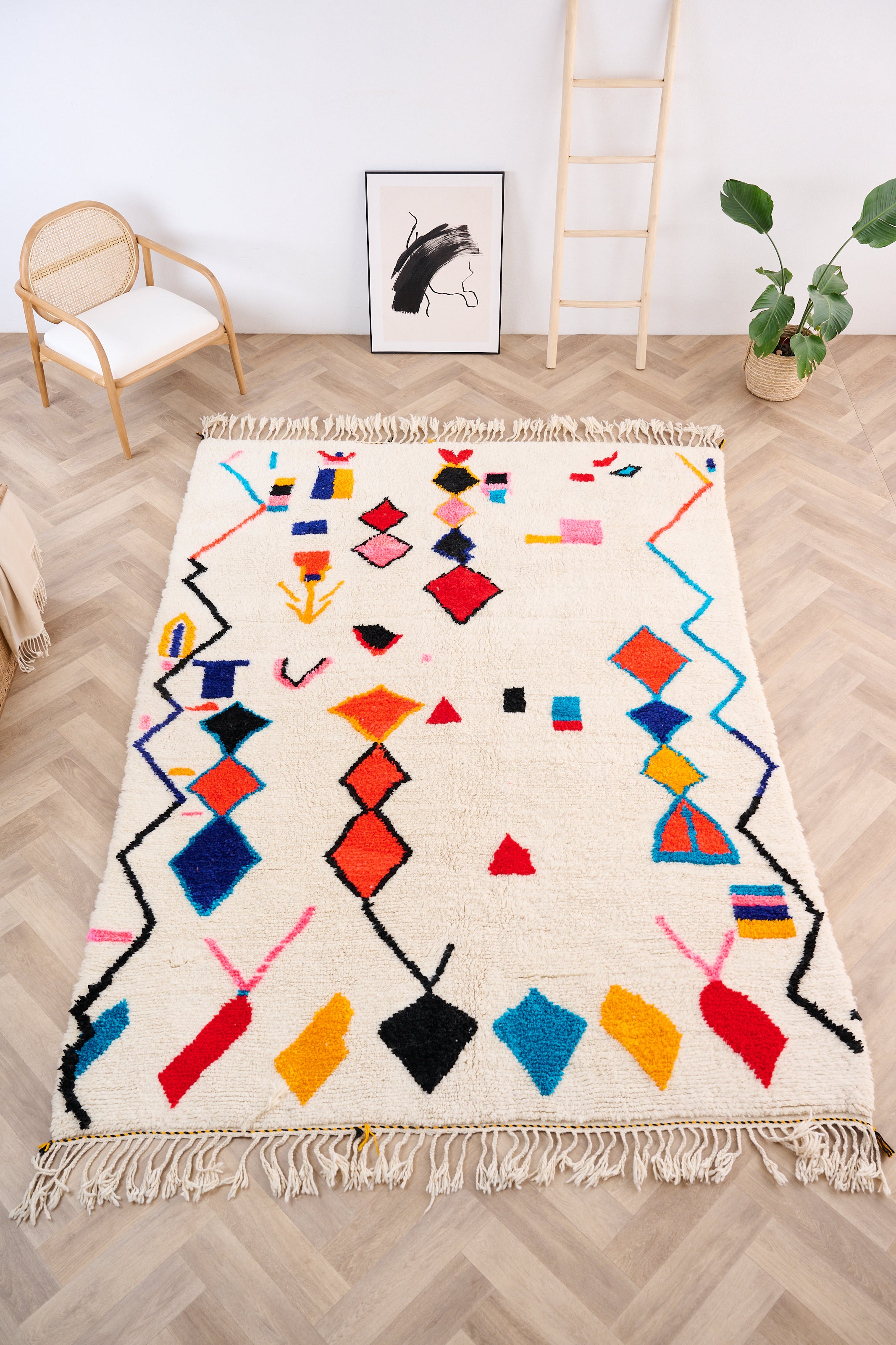 Tapis berbère coloré 206 x 318 cm - n°1502