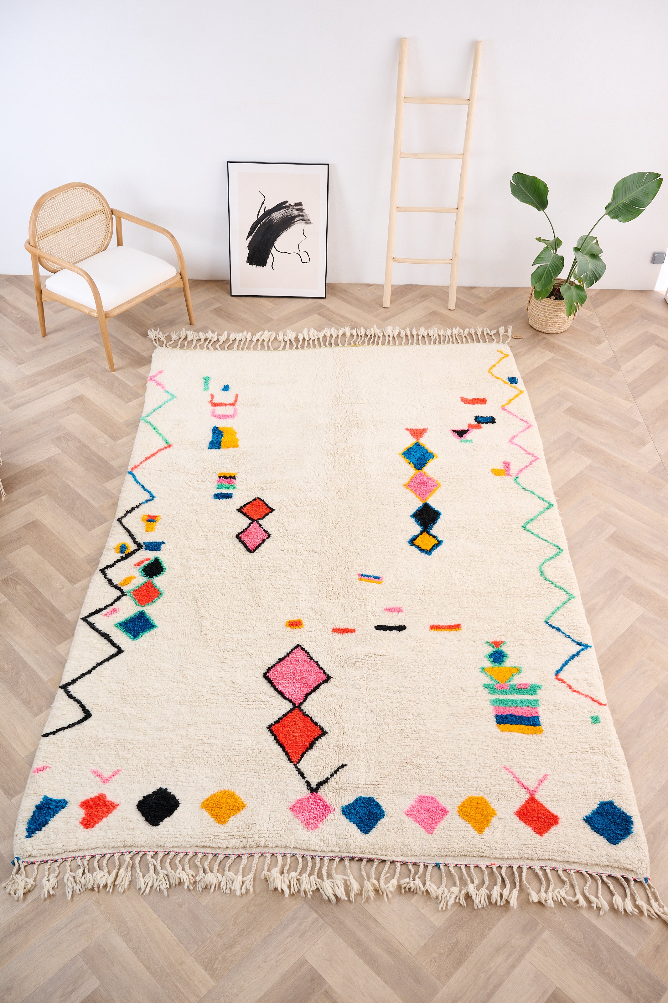 Tapis berbère coloré 203 x 321 cm - n°1508