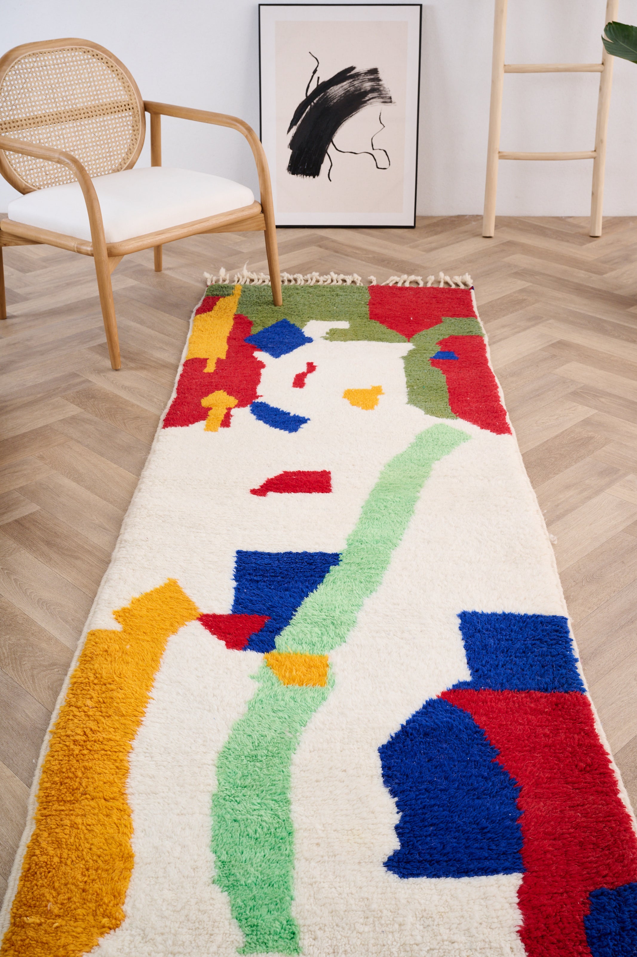 Colorful runner rug 87 x 278 cm - n°1513