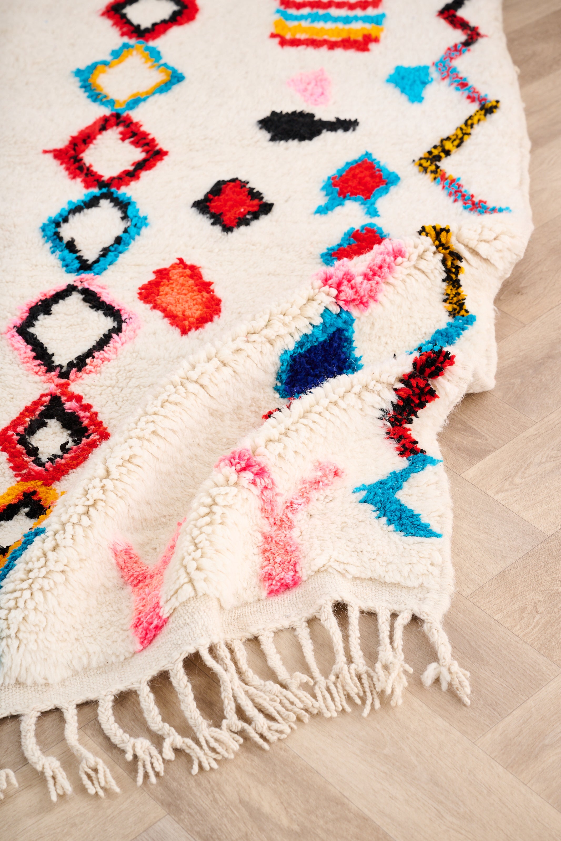 Colorful Berber rug 102 x 161 cm - n°1547