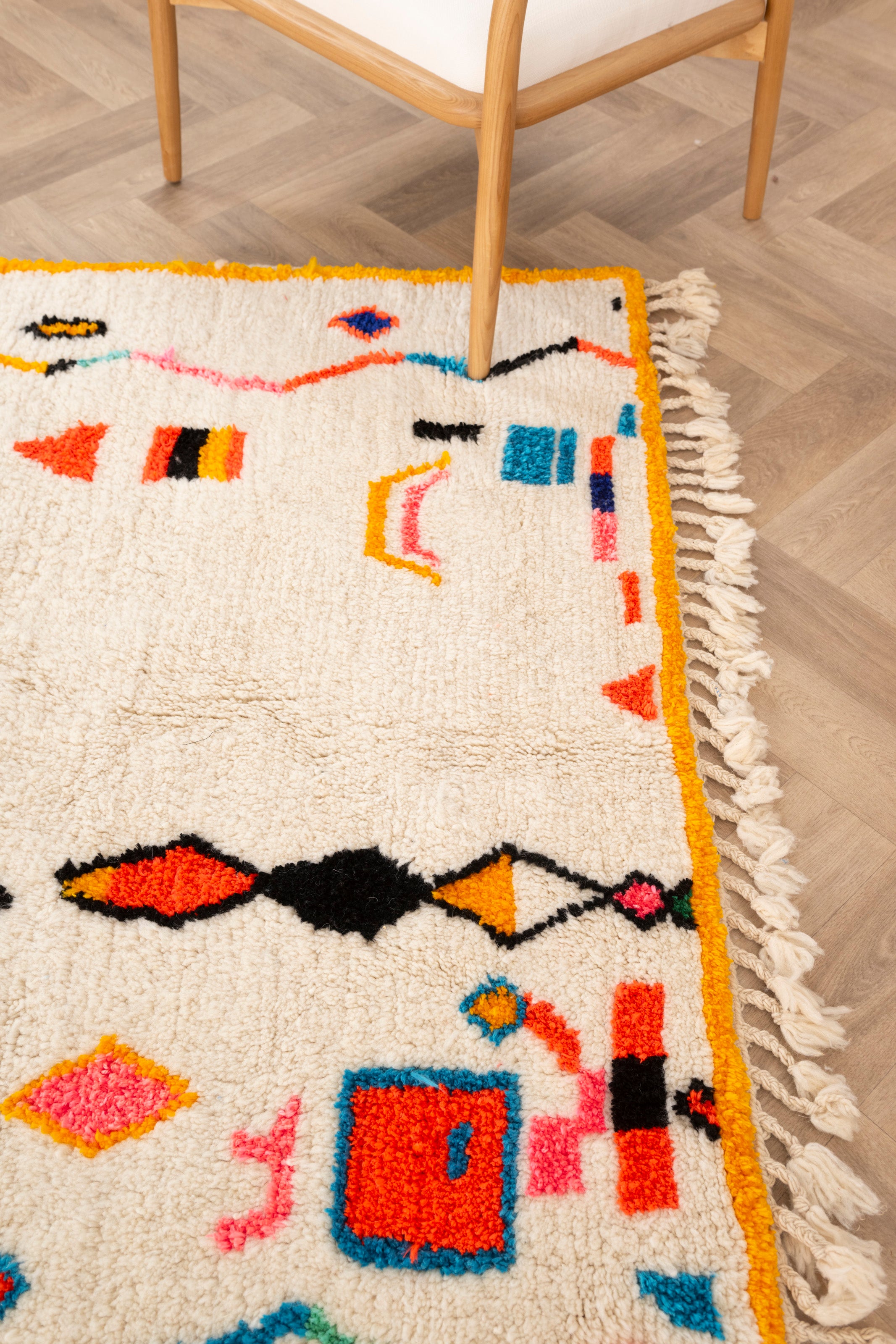 Colorful Berber rug 158 x 206 cm - n°1573