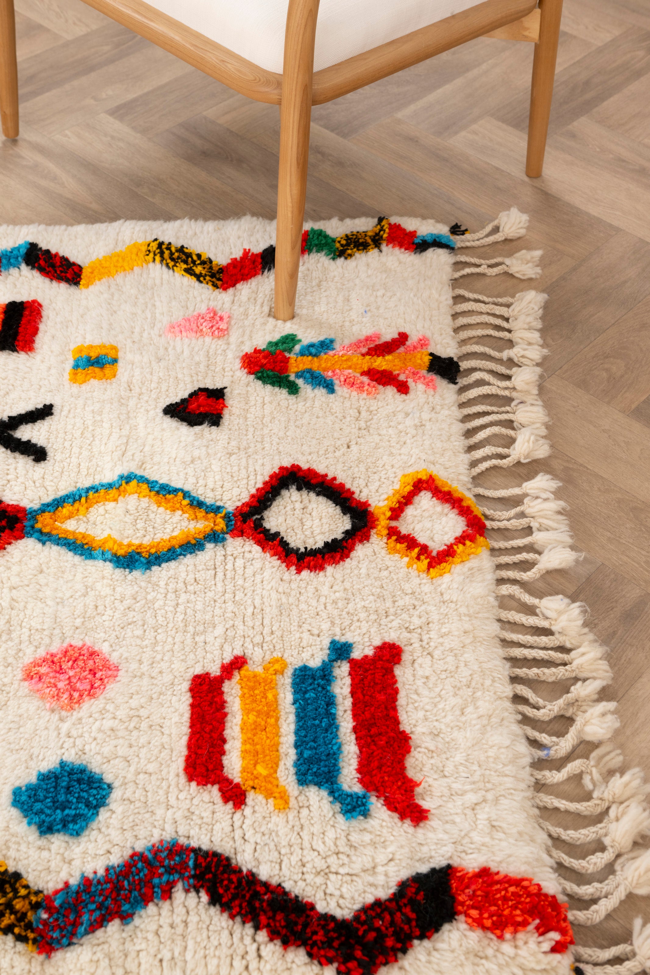 Colorful Berber rug 117 x 199 cm - n°1667