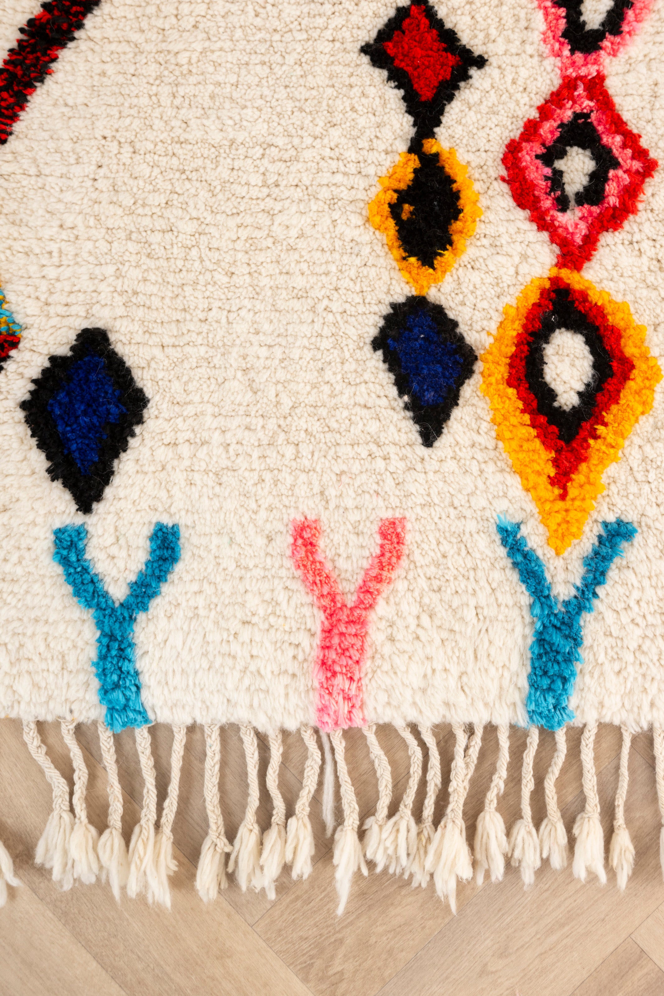 Colorful Berber rug 117 x 199 cm - n°1667