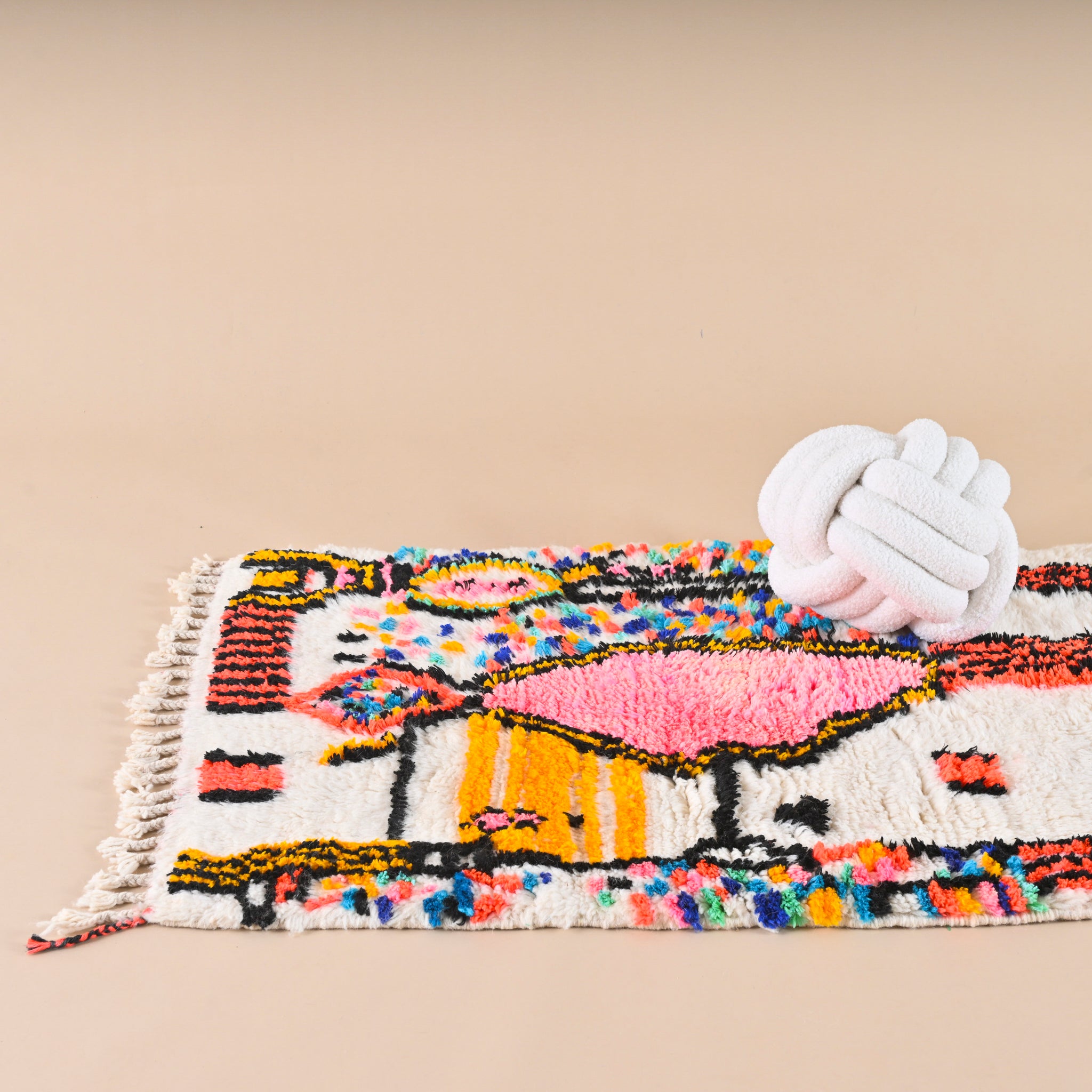 Colorful Berber rug 82 x 123 cm - n°1696