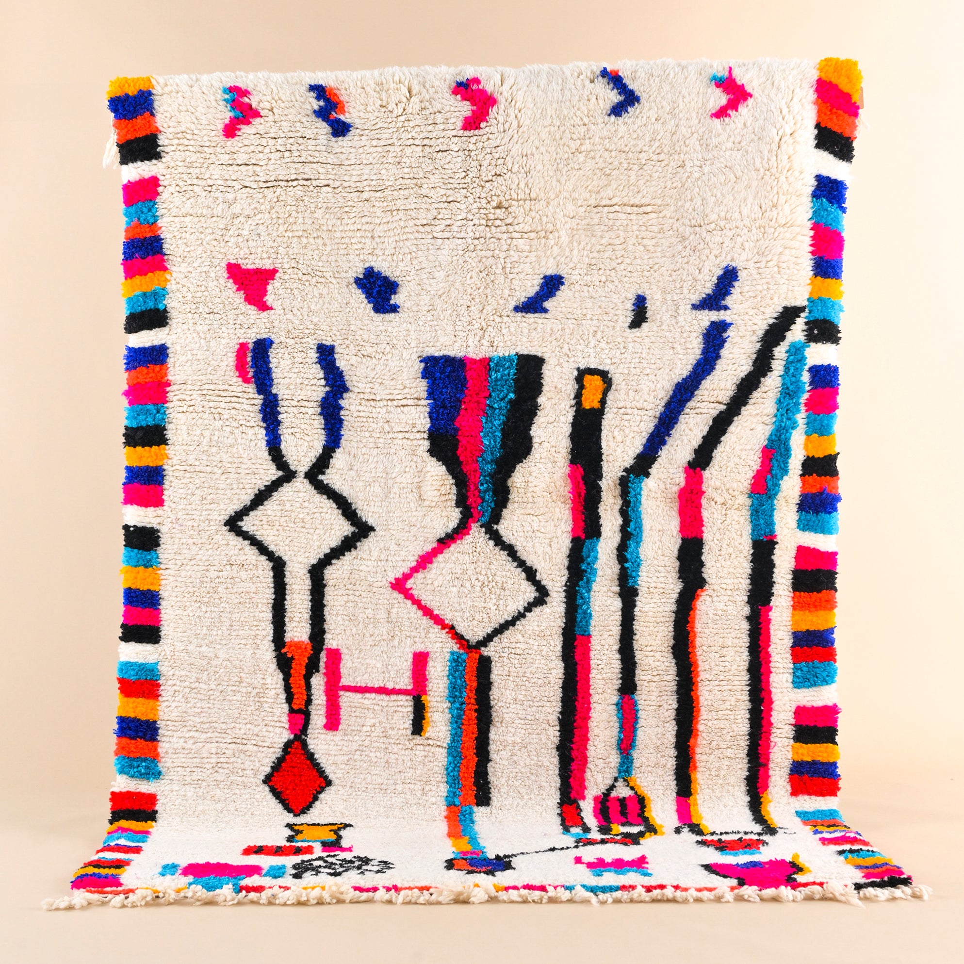 Colorful Berber rug 148 x 225 cm - n°1744