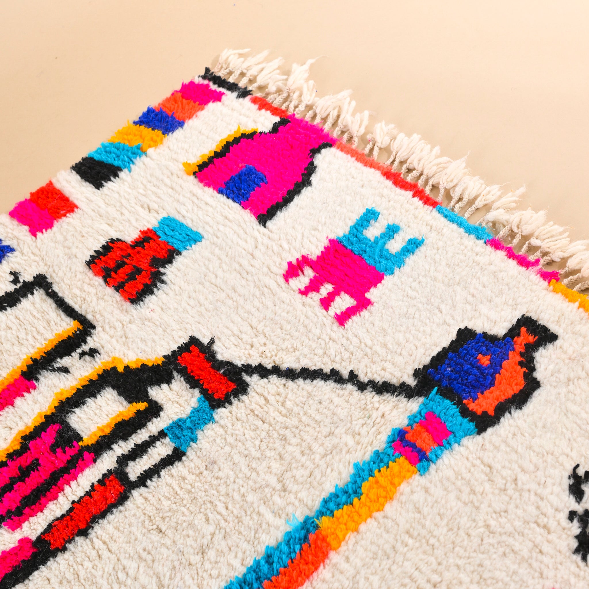 Colorful Berber rug 148 x 225 cm - n°1744