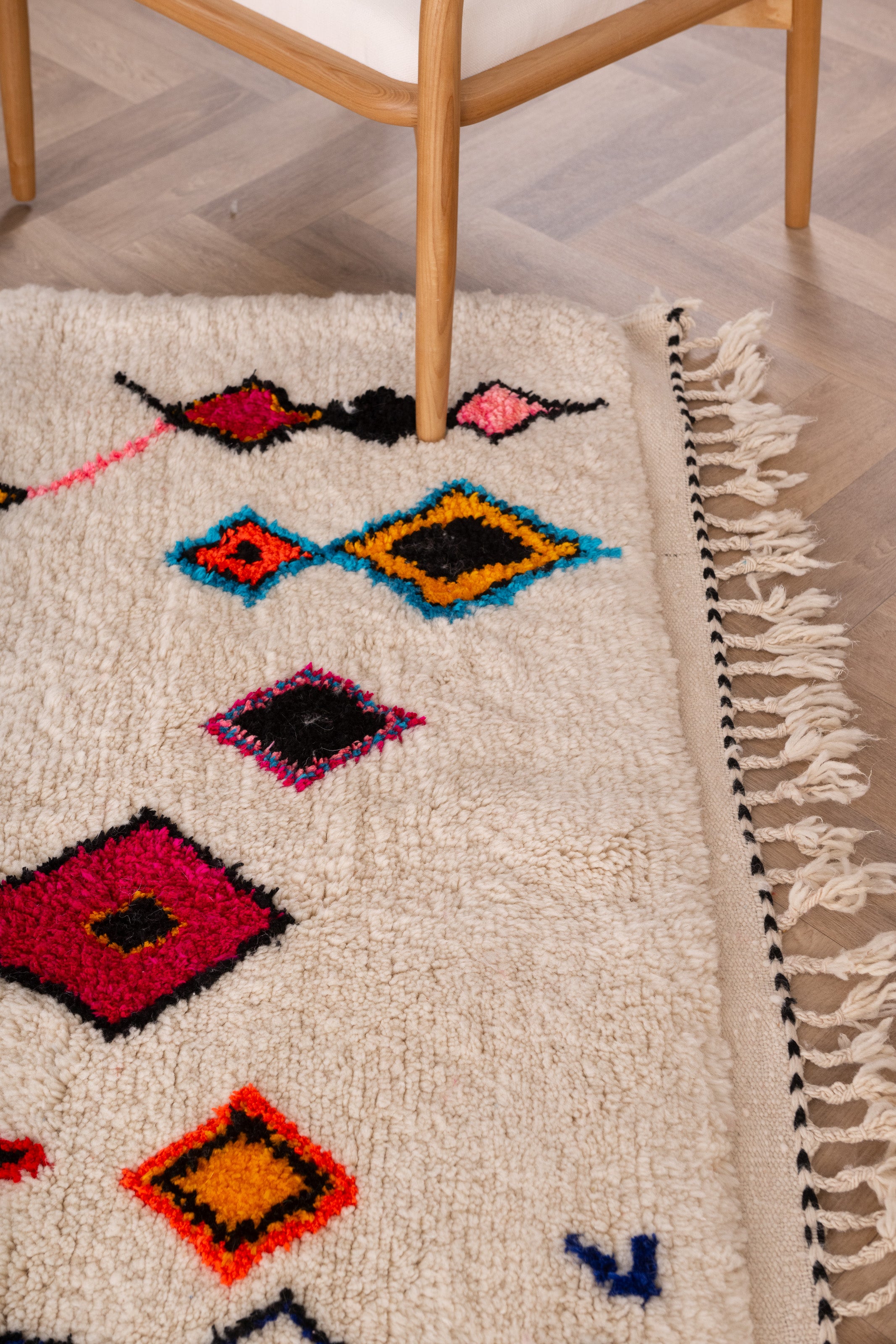 Colorful Berber rug 156 x 213 cm - n°1664