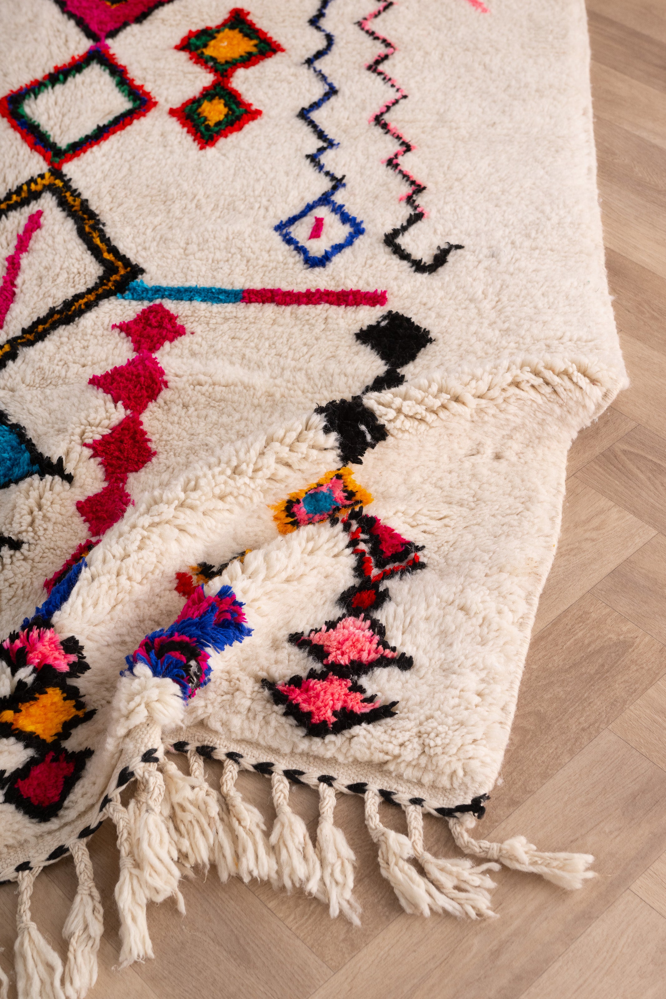 Colorful Berber rug 156 x 213 cm - n°1664