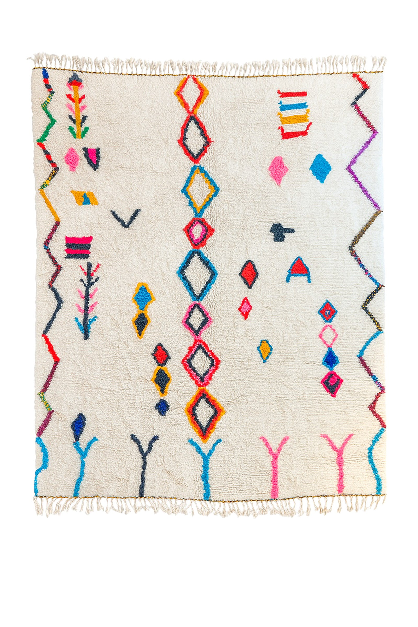 Colorful Berber rug 261 x 355 cm - no. 2342