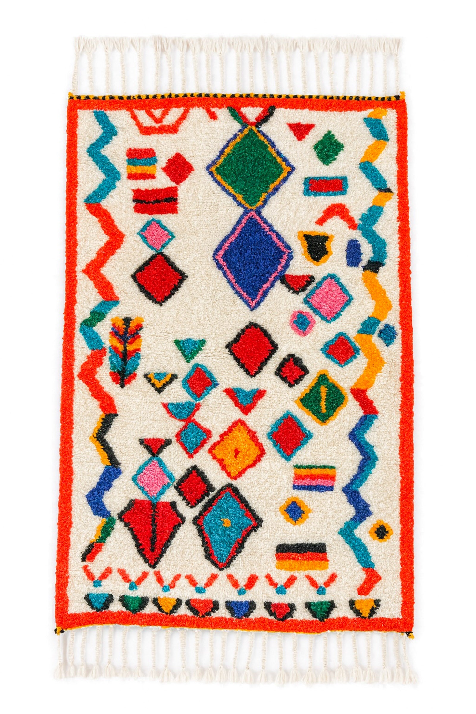 Tapis berbère coloré 98 x 187 cm - n°2454